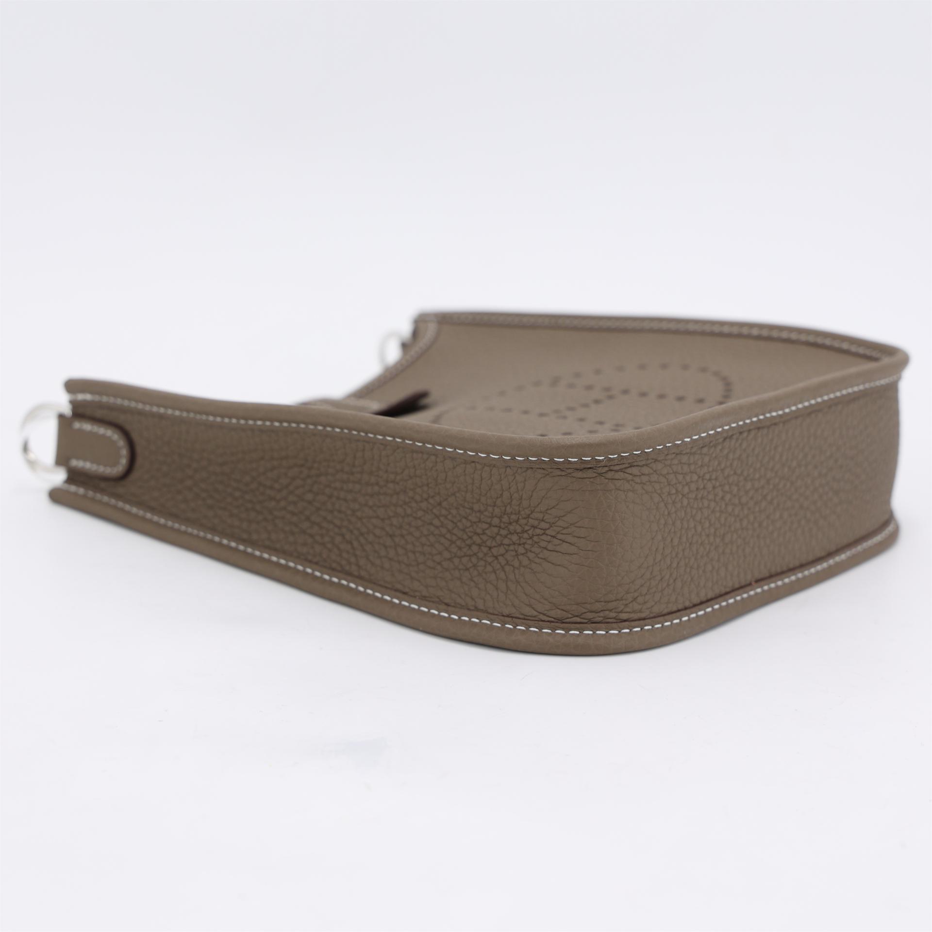 ランク N 新品 HERMÈS エルメス エブリンTPM バンドリエール112cm エトゥープ (18) トリヨン シルバー金具 K刻印 (2025) - 3