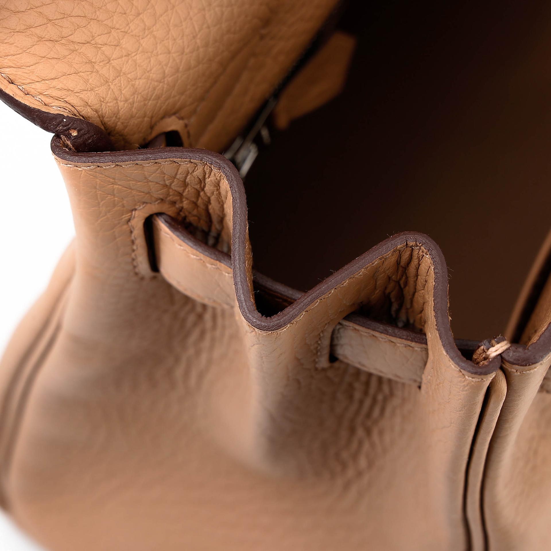 Brand New ( Rank N ) HERMÈS Kelly 28 Biscuit (4B) Clemence Palladium hardware K (2025) - 16