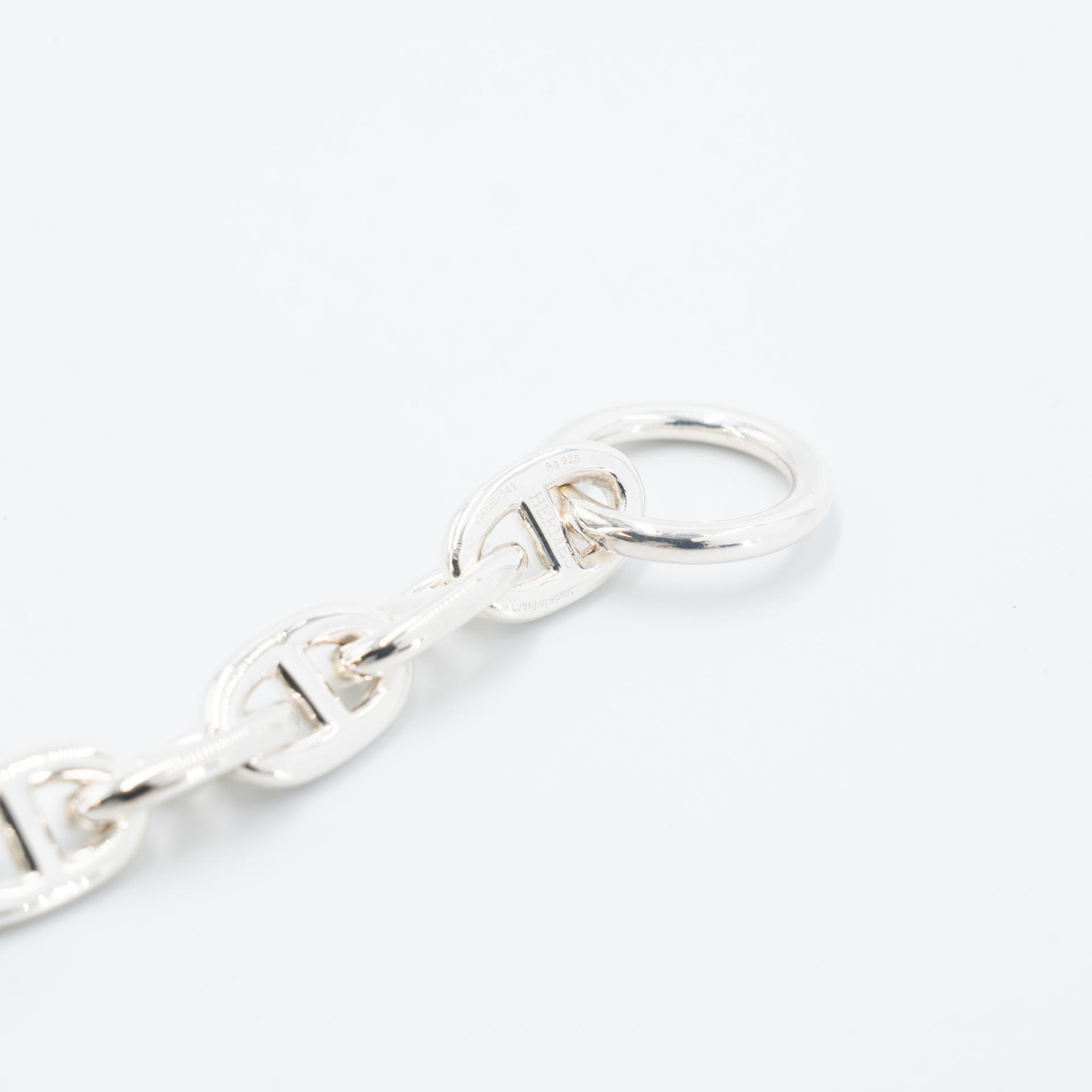 Brand New ( Rank N ) HERMÈS Chaine d'Ancre Bracelet 15M Silver Silver 925 - 9