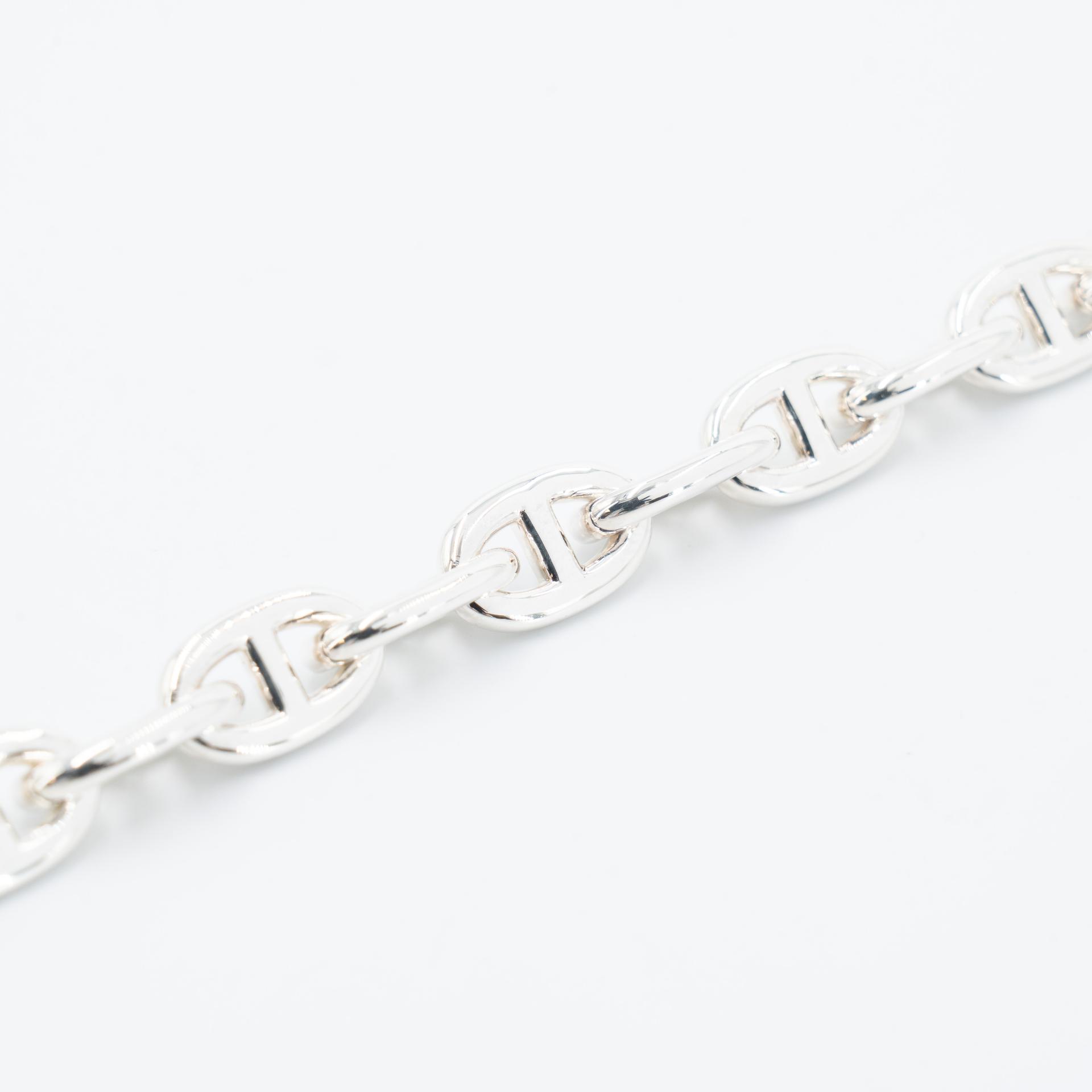 Brand New ( Rank N ) HERMÈS Chaine d'Ancre Bracelet 15M Silver Silver 925 - 8