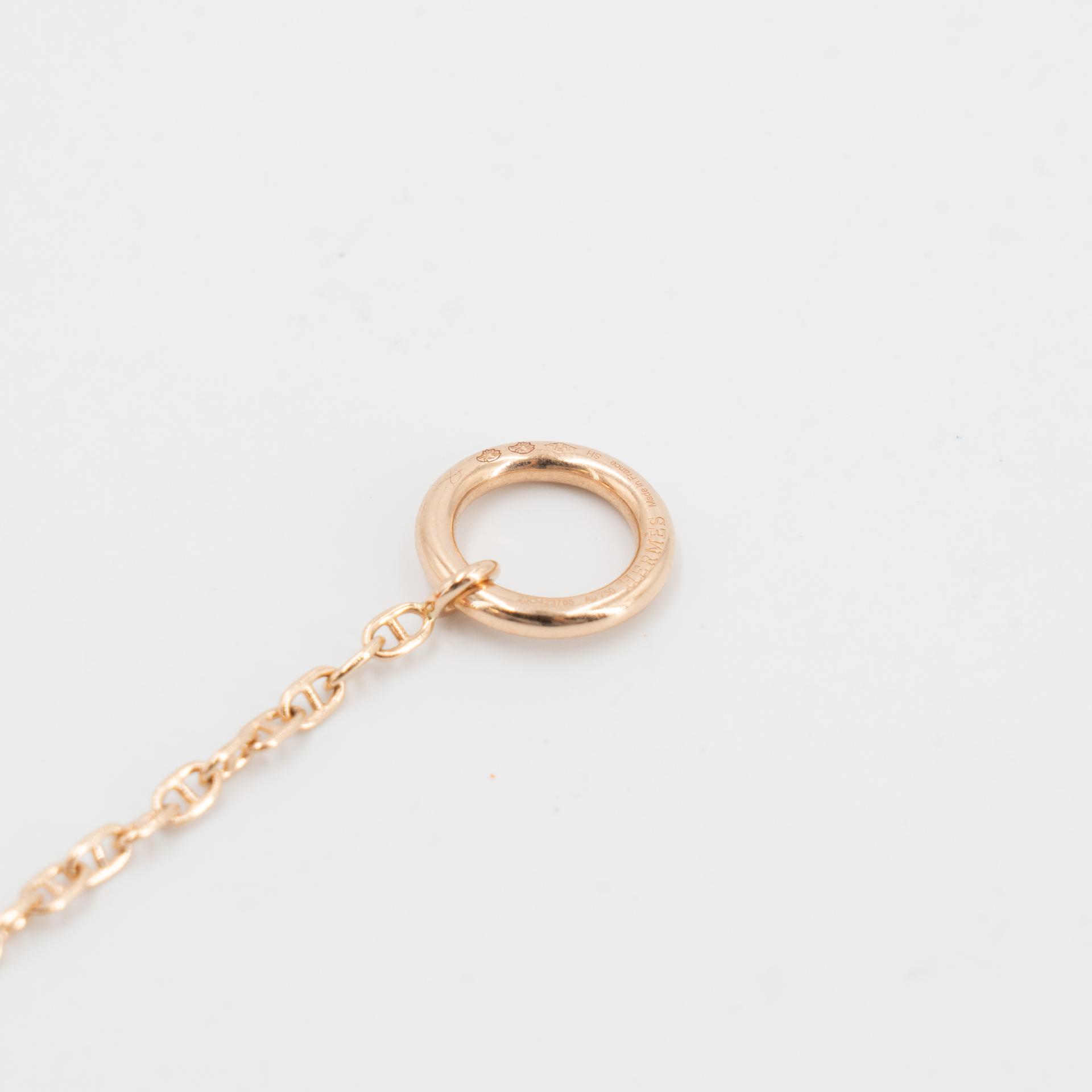 Brand New ( Rank N ) HERMÈS Farandole pendant, small model Rose Gold 18K Rose Gold Diamond - 9