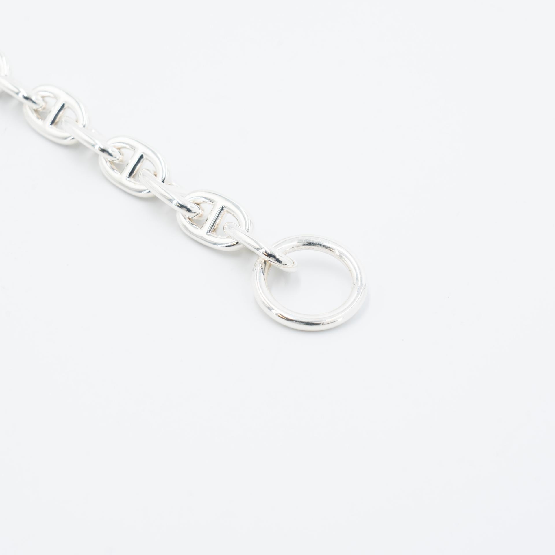 Brand New ( Rank N ) HERMÈS Chaine d'Ancre Bracelet 15M Silver Silver 925 - 4