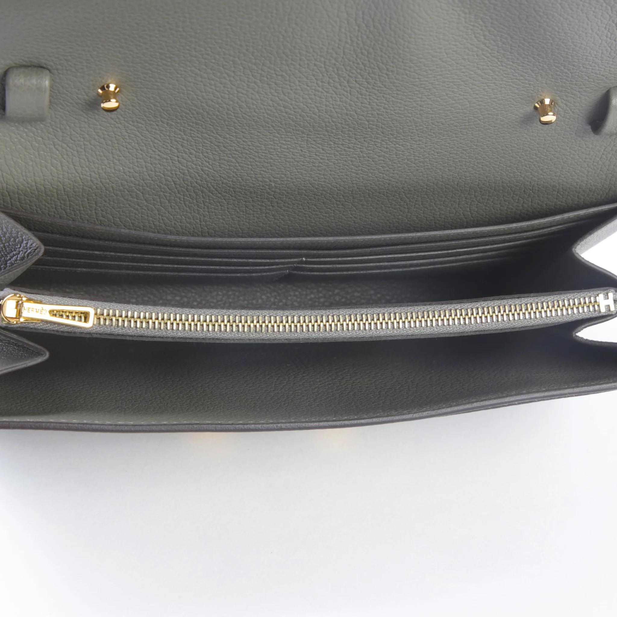 Unused ( Rank NS ) HERMÈS Constance To Go Gris Meyer (0L) Evercolor Gold hardware W (2024) - 10