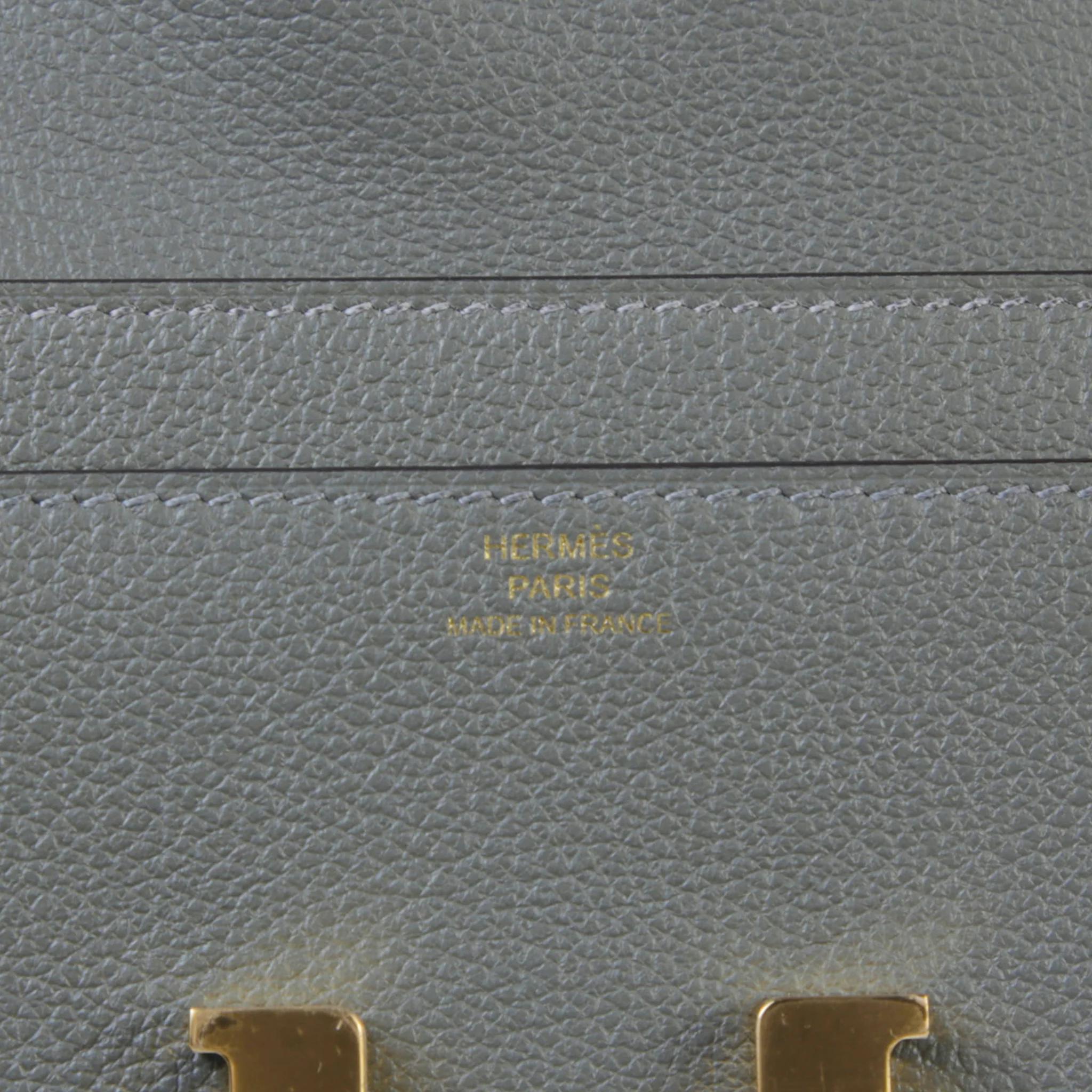 Unused ( Rank NS ) HERMÈS Constance To Go Gris Meyer (0L) Evercolor Gold hardware W (2024) - 9