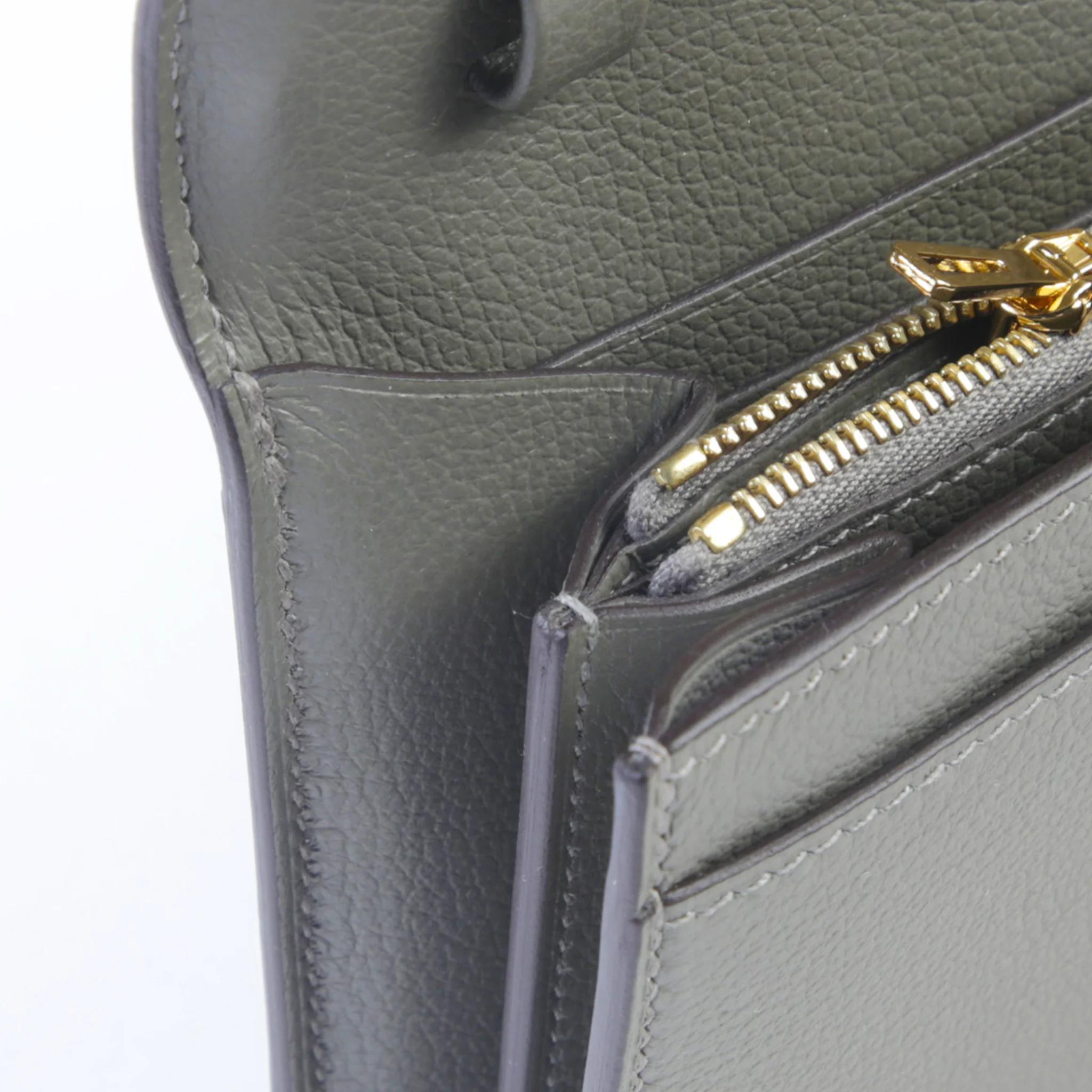 Unused ( Rank NS ) HERMÈS Constance To Go Gris Meyer (0L) Evercolor Gold hardware W (2024) - 13