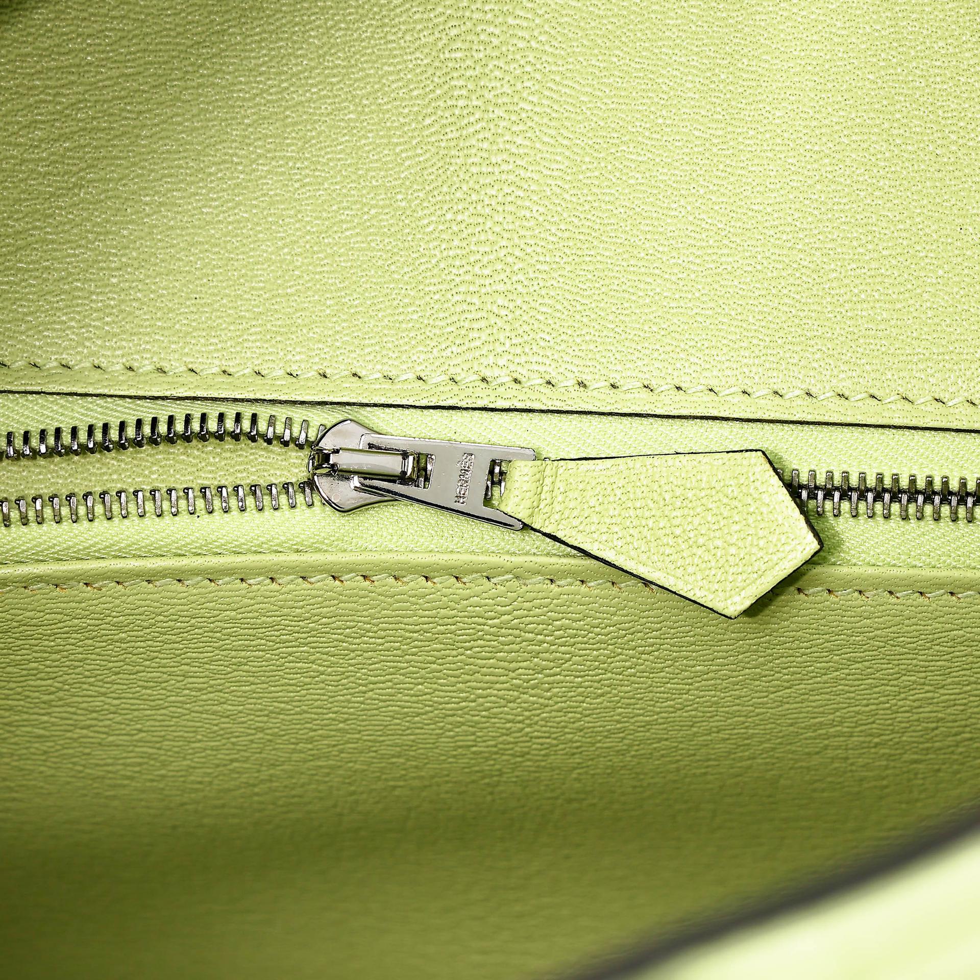 Unused ( Rank NS ) HERMÈS Birkin 25 Jaune Bourgeon (R9) Matte Alligator Palladium hardware B (2023) - 11