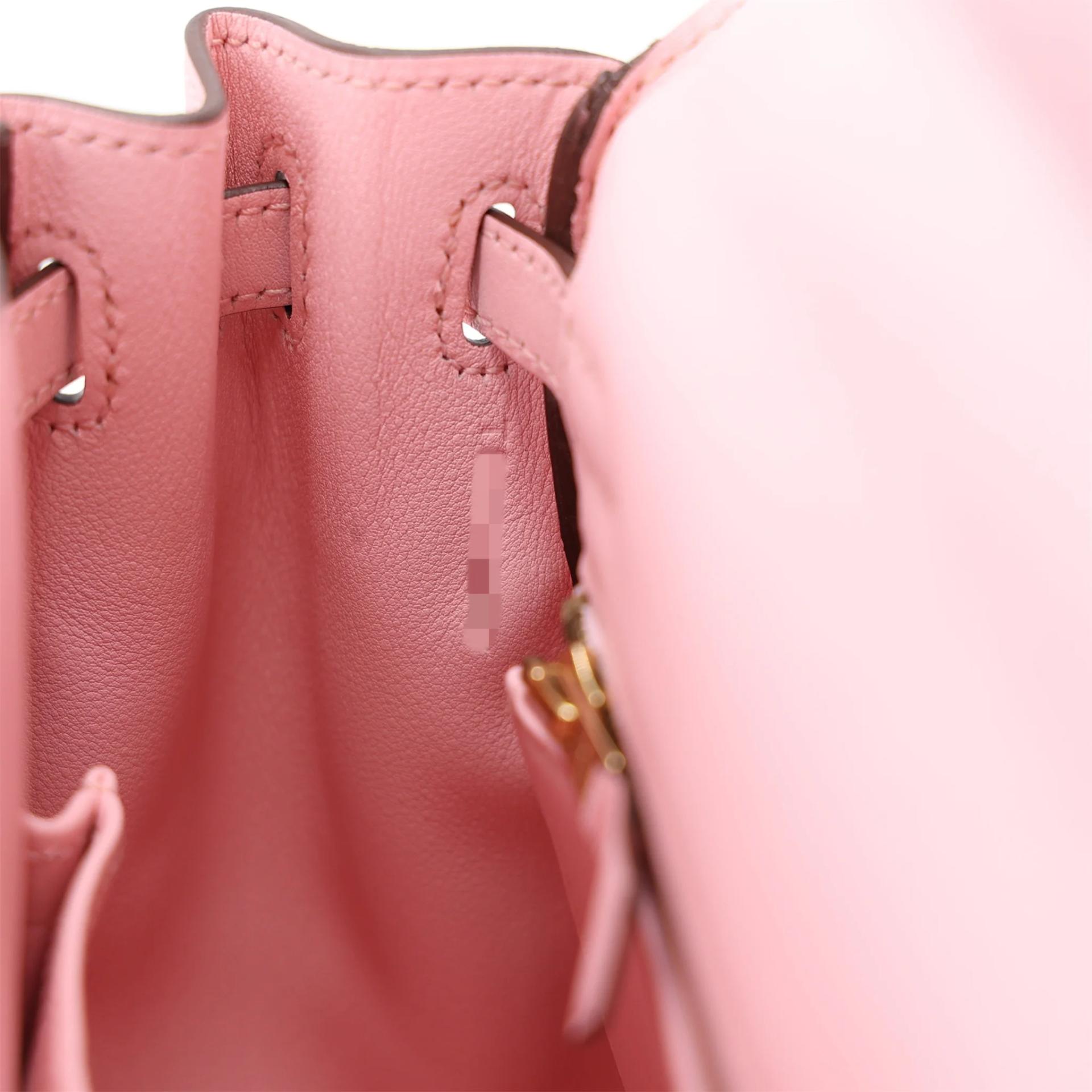 Unused ( Rank NS ) HERMÈS Kelly 25 Rose Sakura (3Q) Swift Gold hardware T (2015) - 15