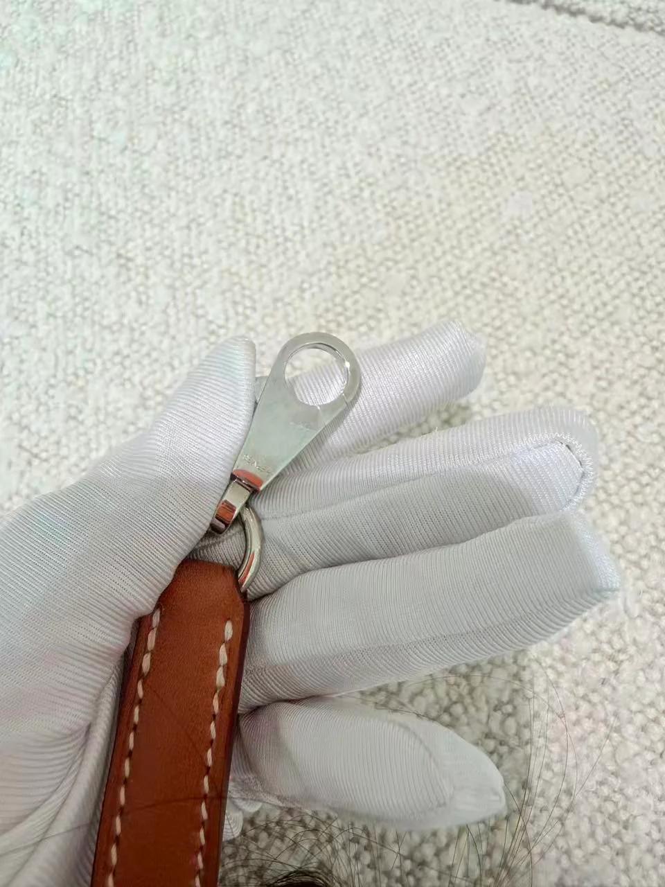 Very Good ( Rank A) HERMÈS Limited Edition Kelly 28 De Camp Dechainee Fauve (34) Barenia Toile Camp canvas Palladium hardware A (2017) - 30