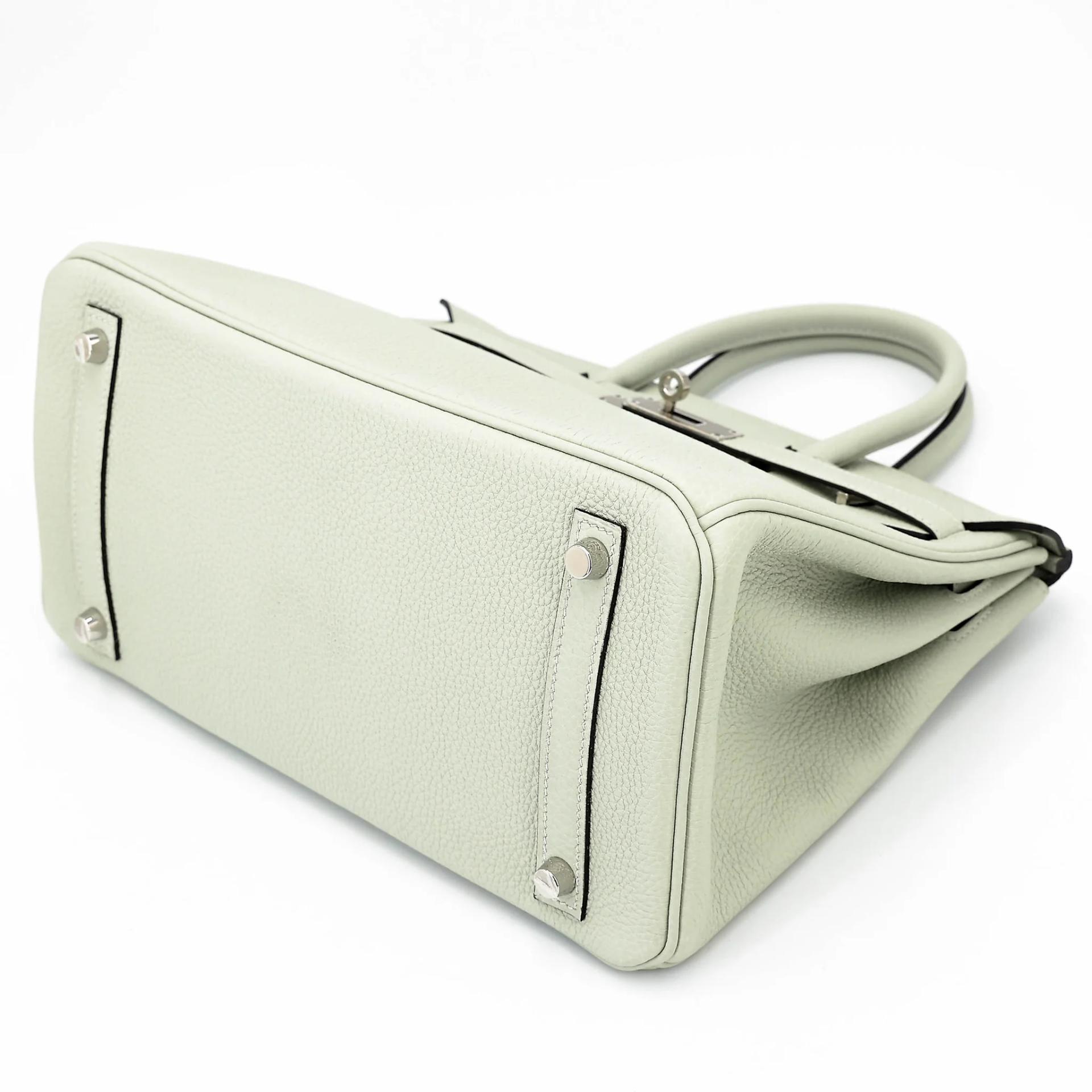 Unused ( Rank NS ) HERMÈS Birkin 30 Gris Neve (0W) Togo Palladium hardware B (2023) - 4