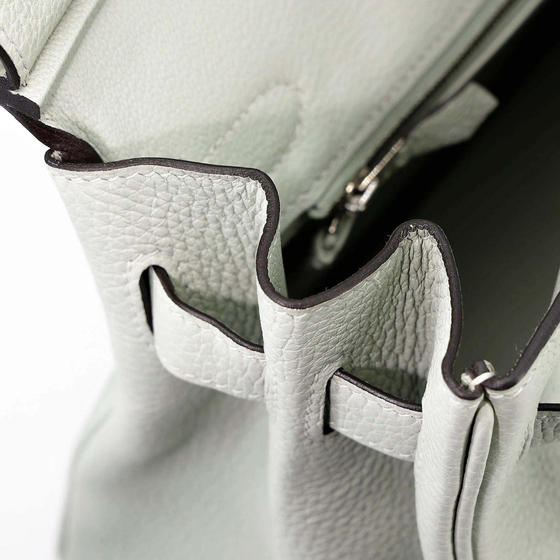 Unused ( Rank NS ) HERMÈS Birkin 30 Gris Neve (0W) Togo Palladium hardware B (2023) - 14