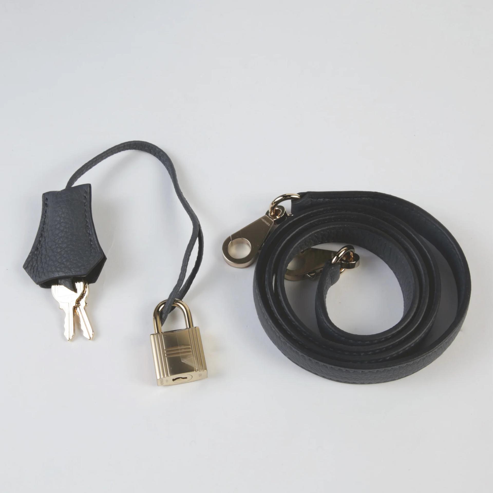Unused ( Rank NS ) HERMÈS Kelly 28 Gris misty (H0) Togo Permabrass hardware W (2024) - 15