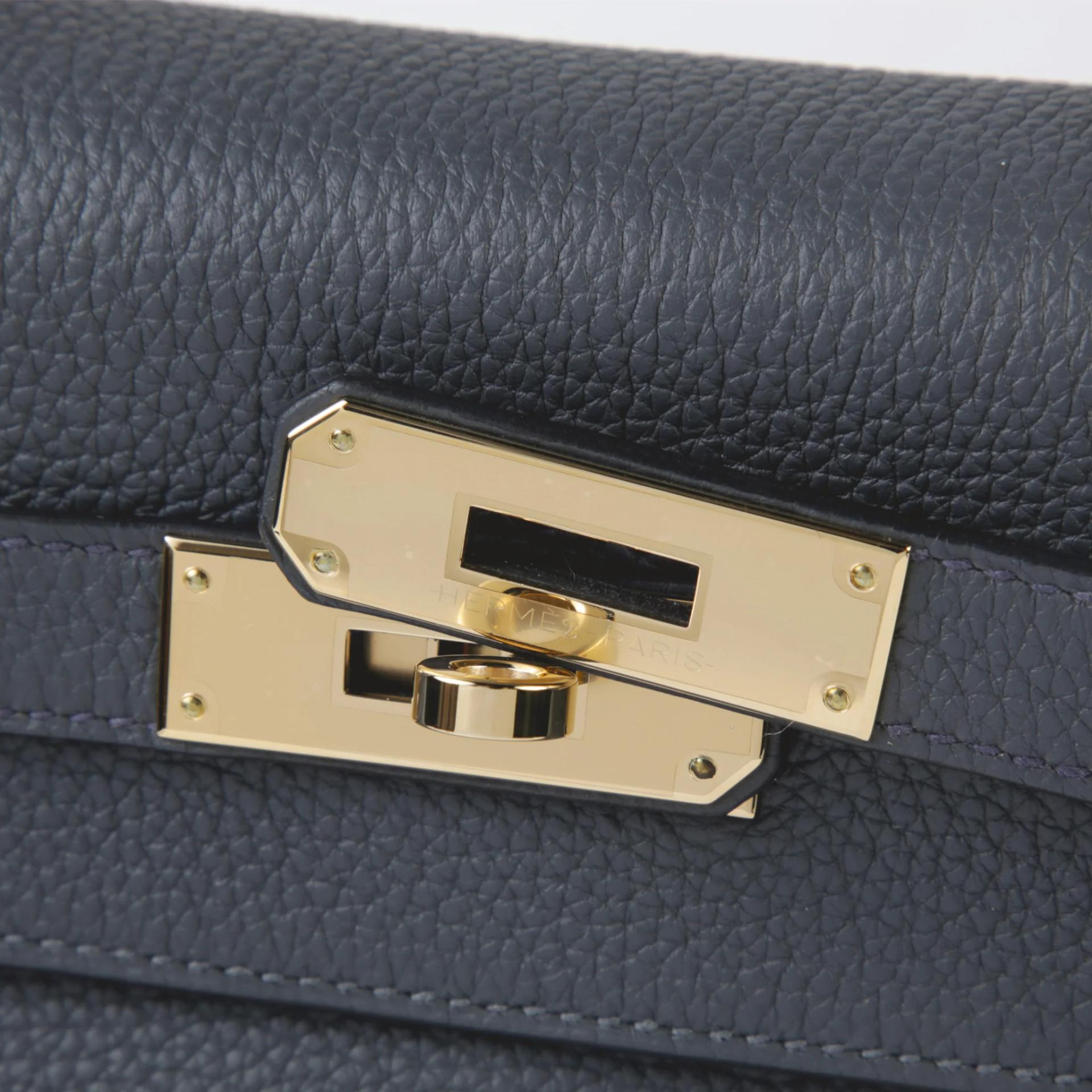 Unused ( Rank NS ) HERMÈS Kelly 28 Gris misty (H0) Togo Permabrass hardware W (2024) - 9
