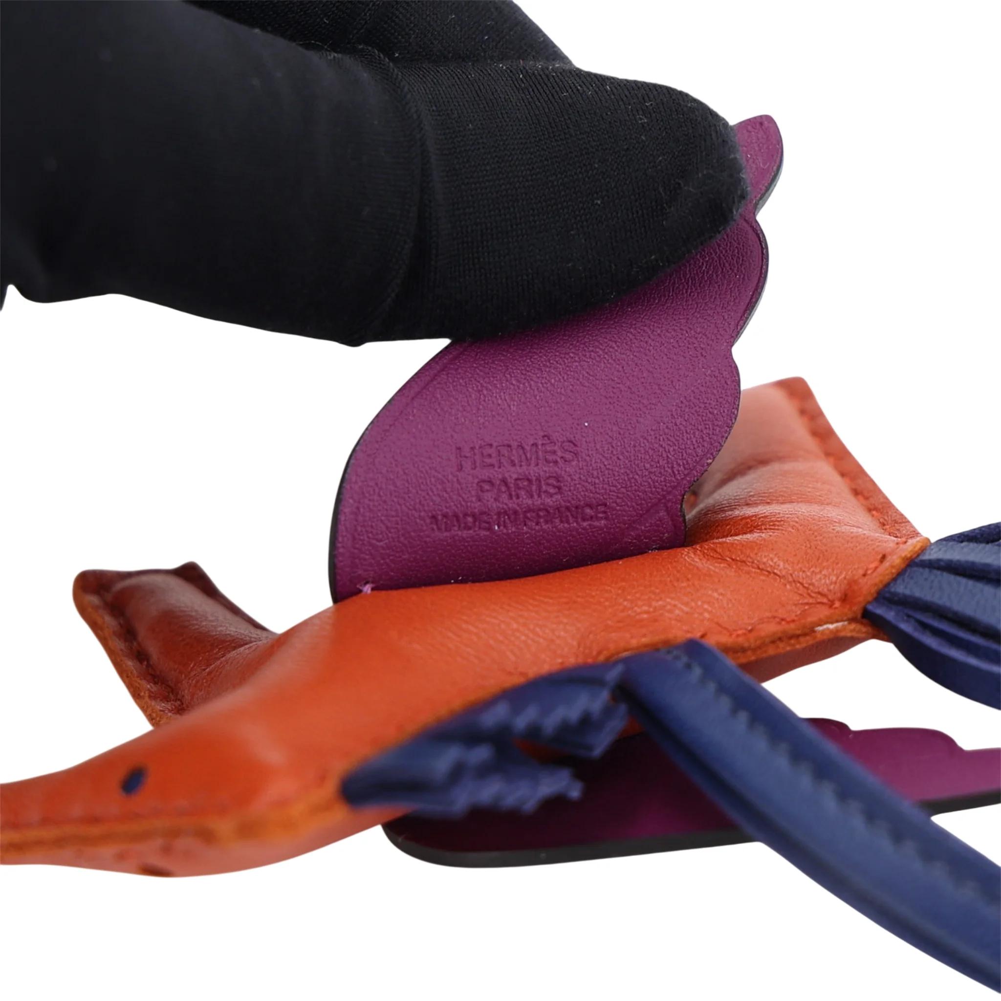 Unused ( Rank NS ) HERMÈS Rodeo Pegase PM Cornaline (3B) Anemone (P9) Bleu Saphir (73) Agneau Milo Swift Z (2021) - 5