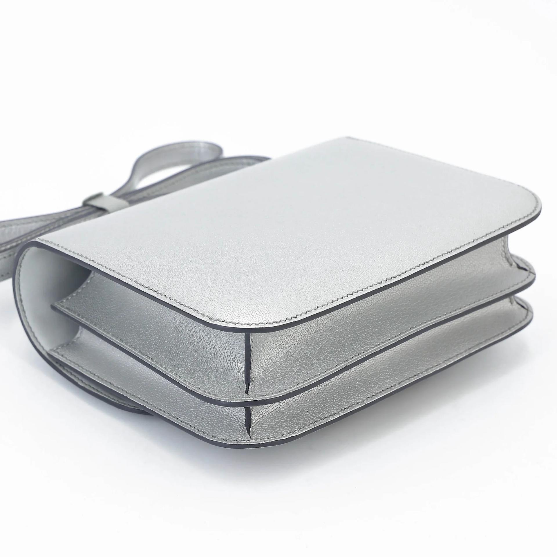 Brand New ( Rank N ) HERMÈS Constance Mini Argent (05) Chamkilight Palladium hardware K (2025) - 7