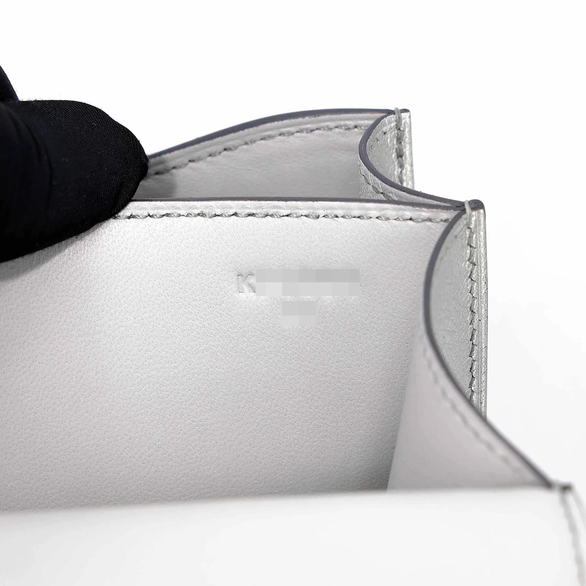 Brand New ( Rank N ) HERMÈS Constance Mini Argent (05) Chamkilight Palladium hardware K (2025) - 13