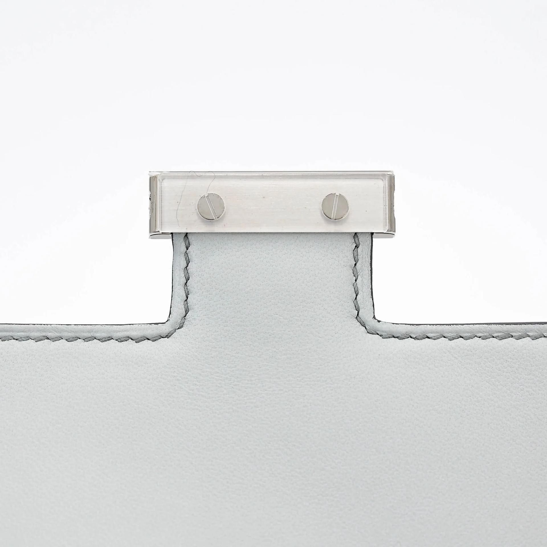 Brand New ( Rank N ) HERMÈS Constance Mini Argent (05) Chamkilight Palladium hardware K (2025) - 10