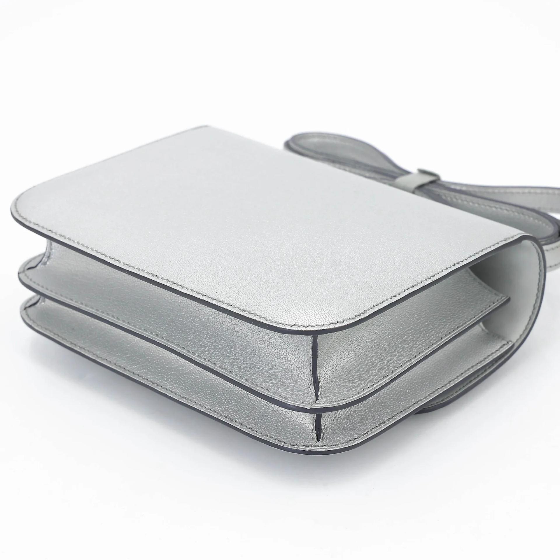 Brand New ( Rank N ) HERMÈS Constance Mini Argent (05) Chamkilight Palladium hardware K (2025) - 6