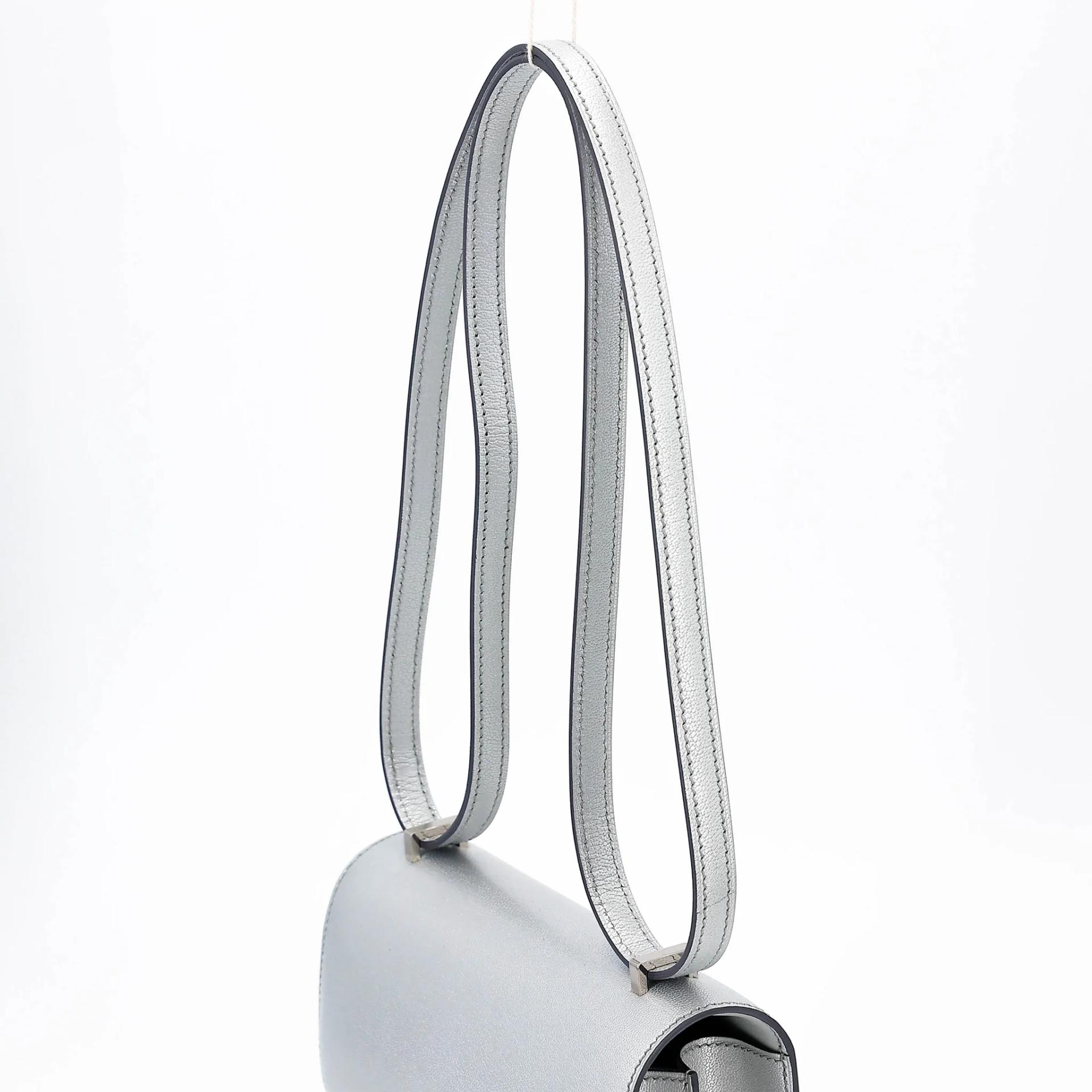 Brand New ( Rank N ) HERMÈS Constance Mini Argent (05) Chamkilight Palladium hardware K (2025) - 3