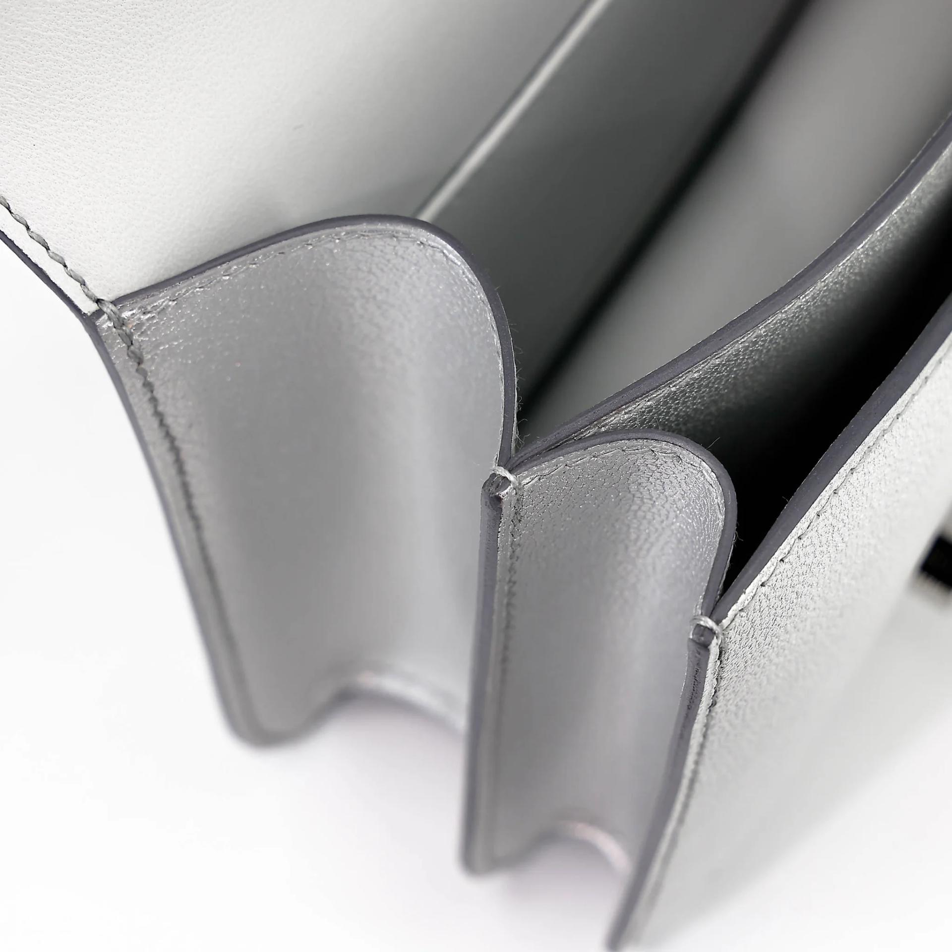 Brand New ( Rank N ) HERMÈS Constance Mini Argent (05) Chamkilight Palladium hardware K (2025) - 15