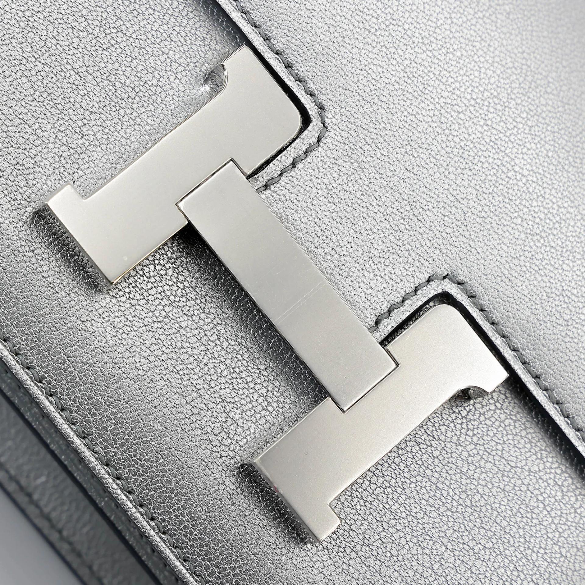 Brand New ( Rank N ) HERMÈS Constance Mini Argent (05) Chamkilight Palladium hardware K (2025) - 8