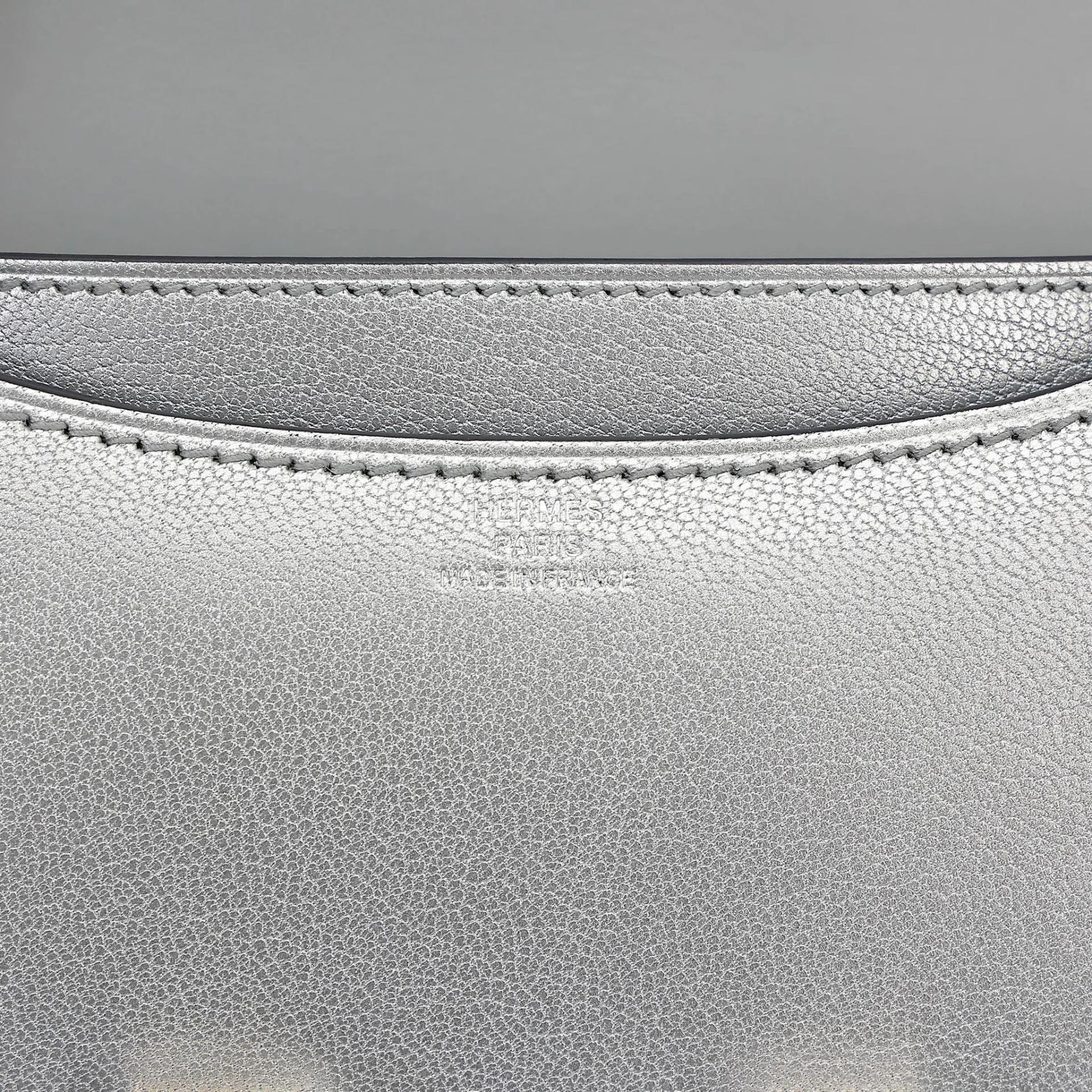 Brand New ( Rank N ) HERMÈS Constance Mini Argent (05) Chamkilight Palladium hardware K (2025) - 12