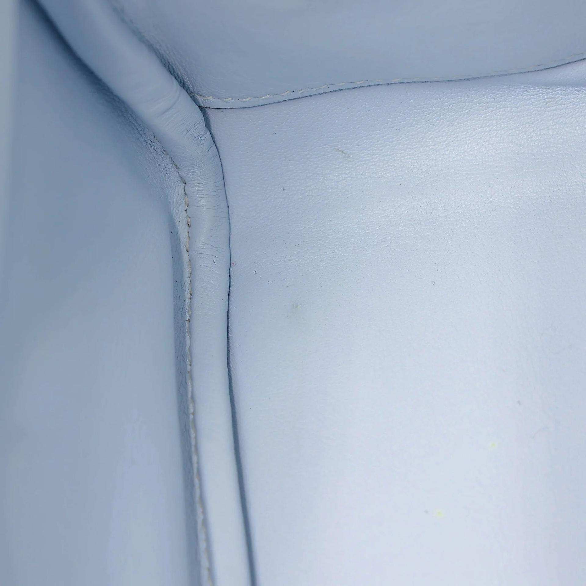 Very Good ( Rank A) HERMÈS Mini Lindy Bleu Brume (T0) Swift Gold hardware Z (2021) - 28