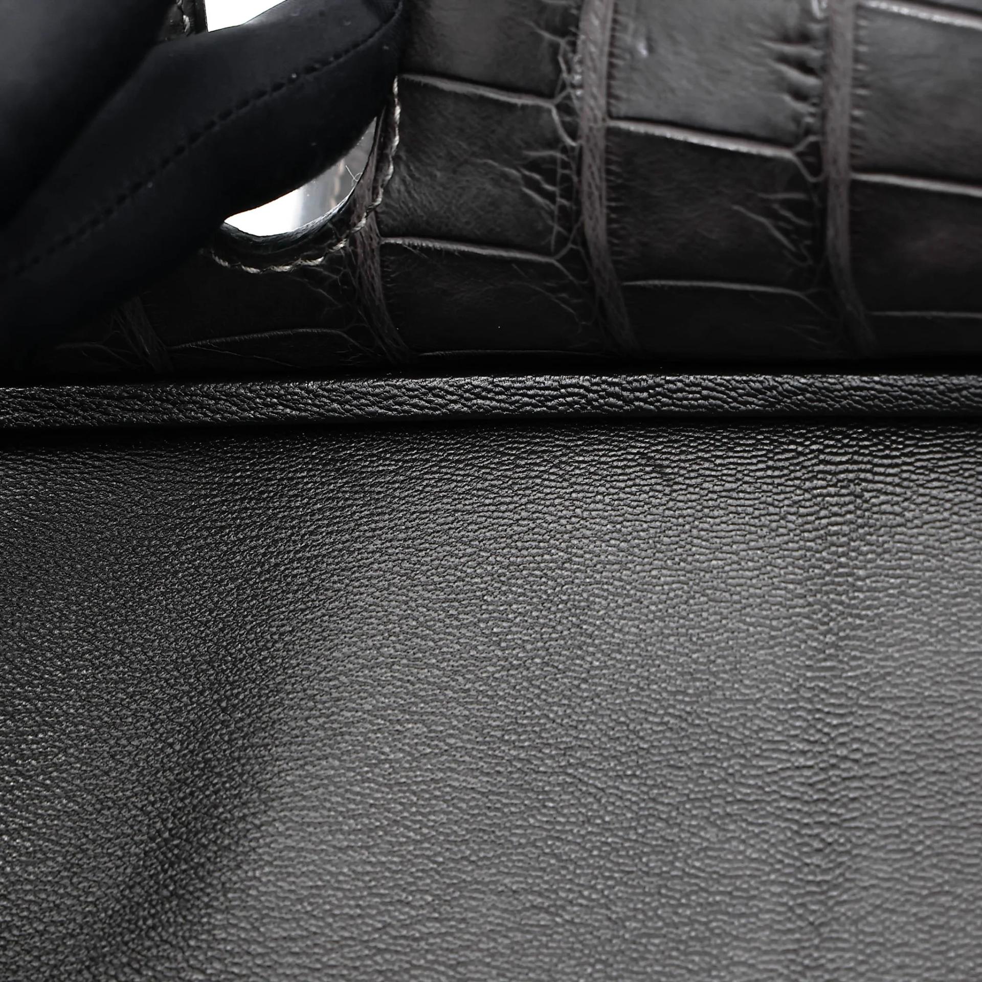 Excellent ( Rank SA ) HERMÈS Birkin 30 Graphite (88) Matte Alligator Gold hardware A (2017) - 21