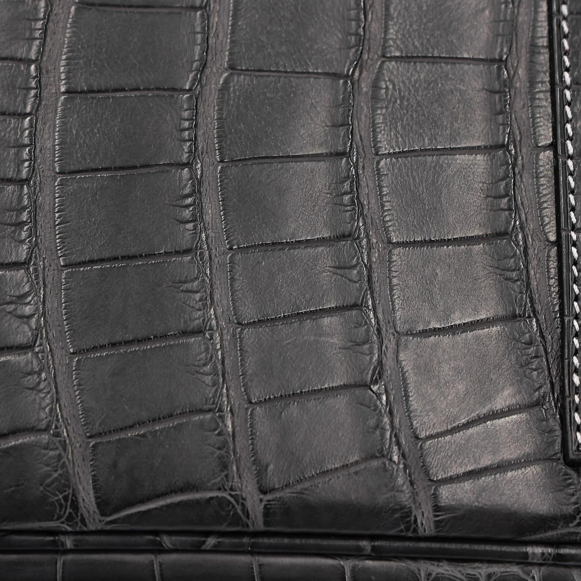 Excellent ( Rank SA ) HERMÈS Birkin 30 Graphite (88) Matte Alligator Gold hardware A (2017) - 9