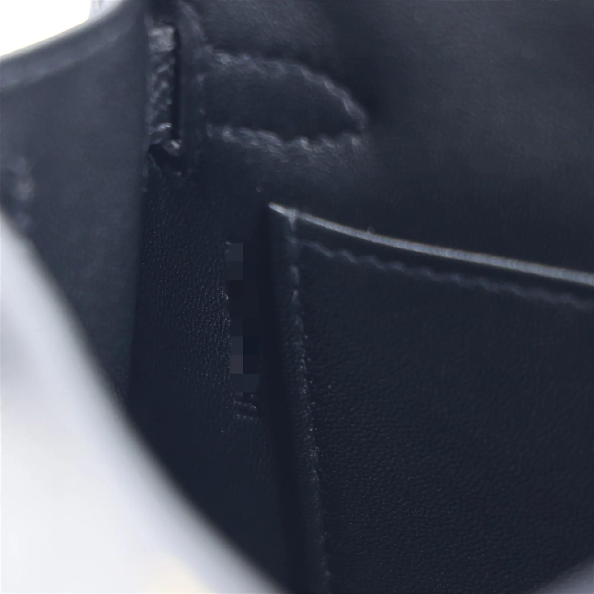 Unused ( Rank NS ) HERMÈS Mini Kelly II Noir (89) Epsom Gold hardware U (2022) - 14