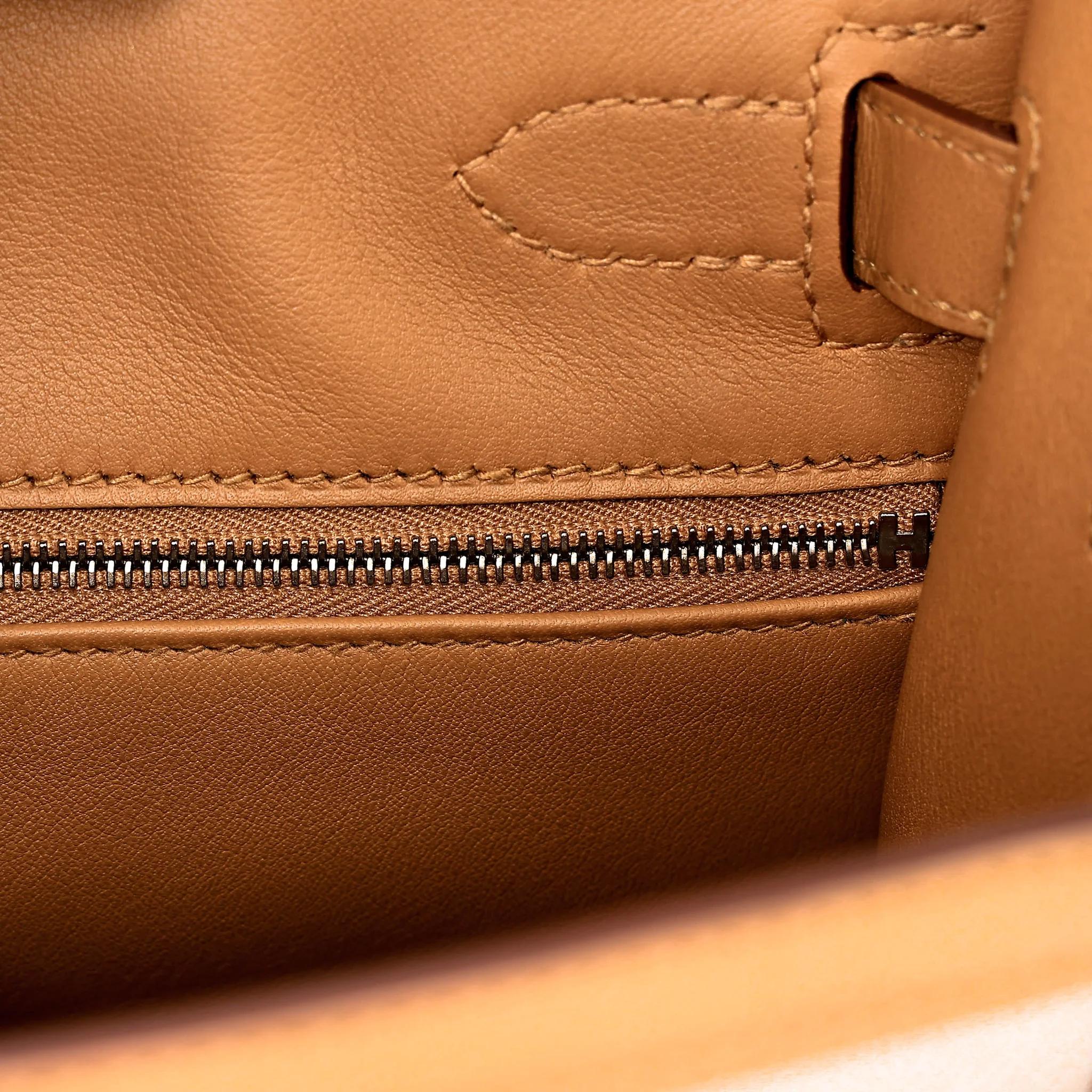 Excellent ( Rank SA ) HERMÈS Kelly 28 Sellier Sesame (2S) Toile H canvas Swift Palladium hardware Z (2021) - 17