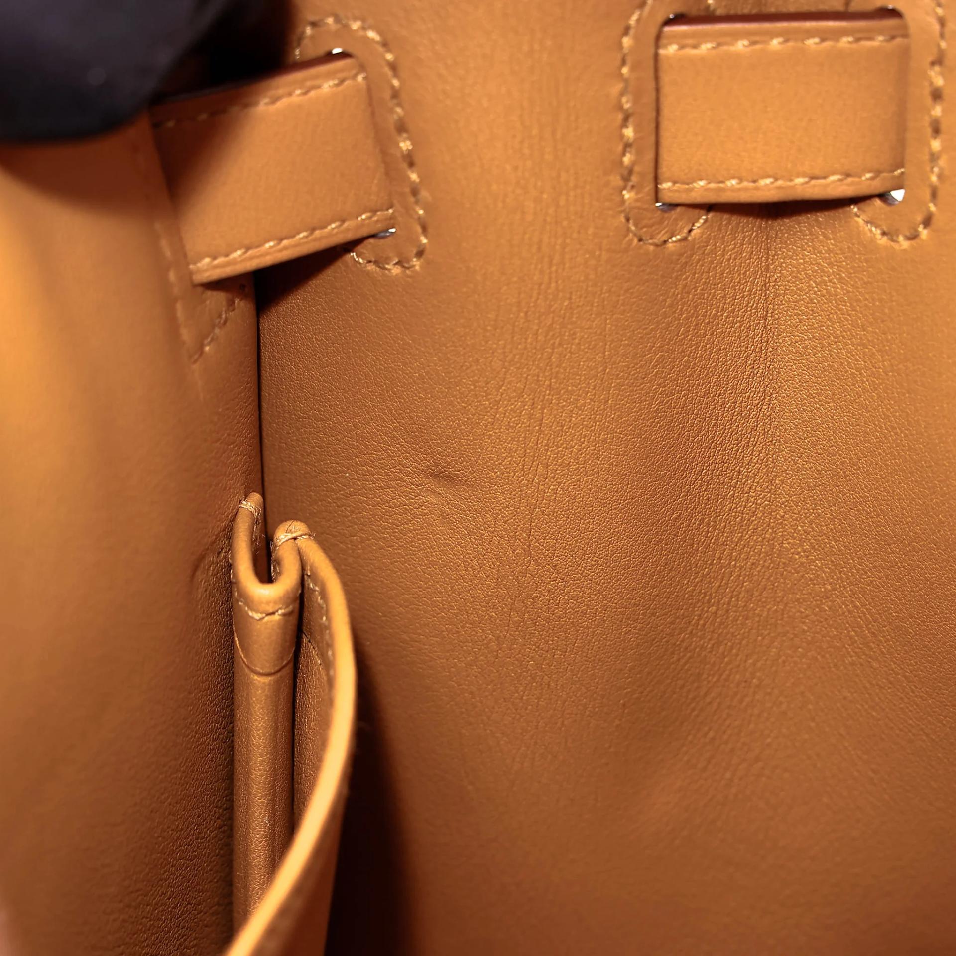 Excellent ( Rank SA ) HERMÈS Kelly 28 Sellier Sesame (2S) Toile H canvas Swift Palladium hardware Z (2021) - 21