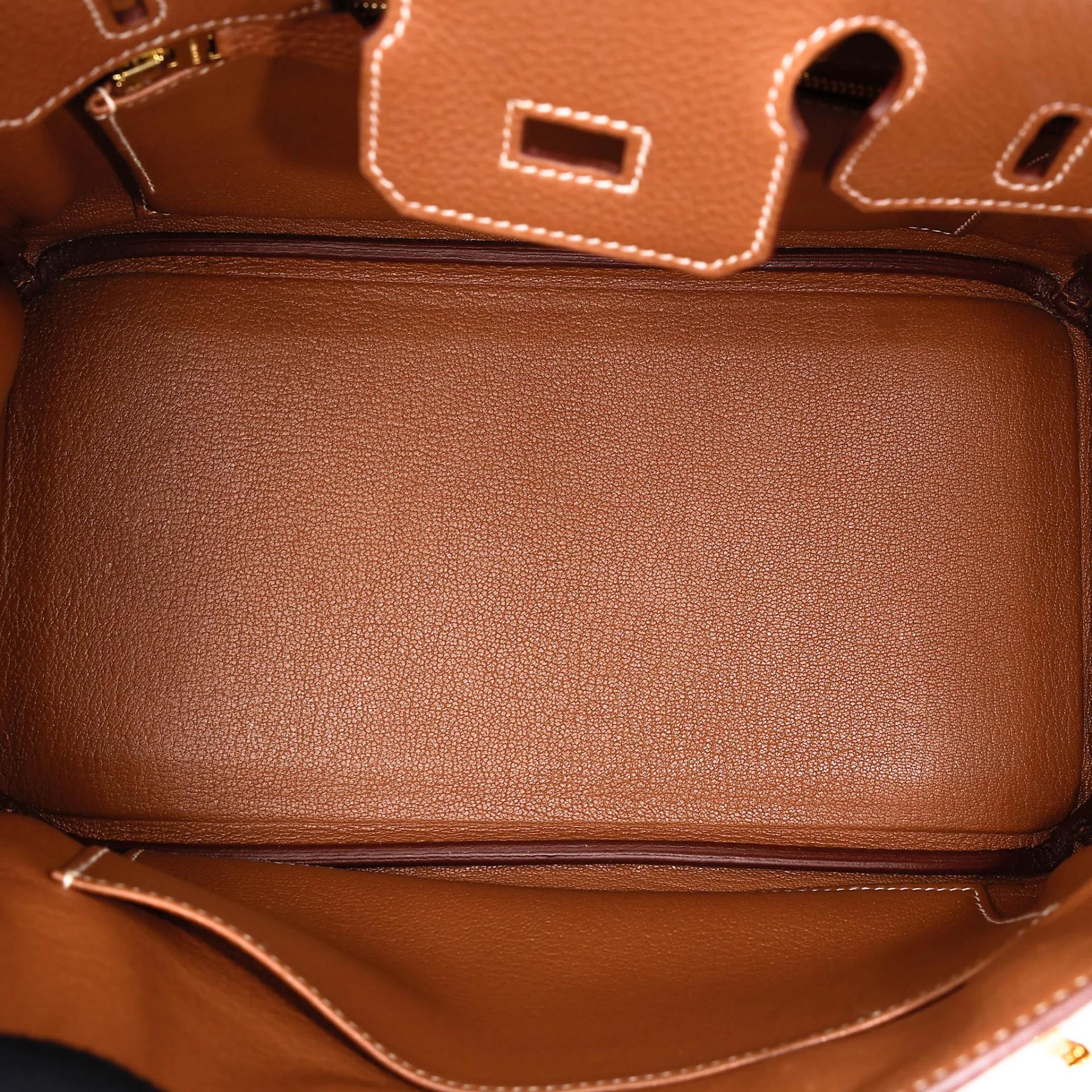 Very Good ( Rank A) HERMÈS Birkin 25 Gold (37) Togo Gold hardware C (2018) - 24