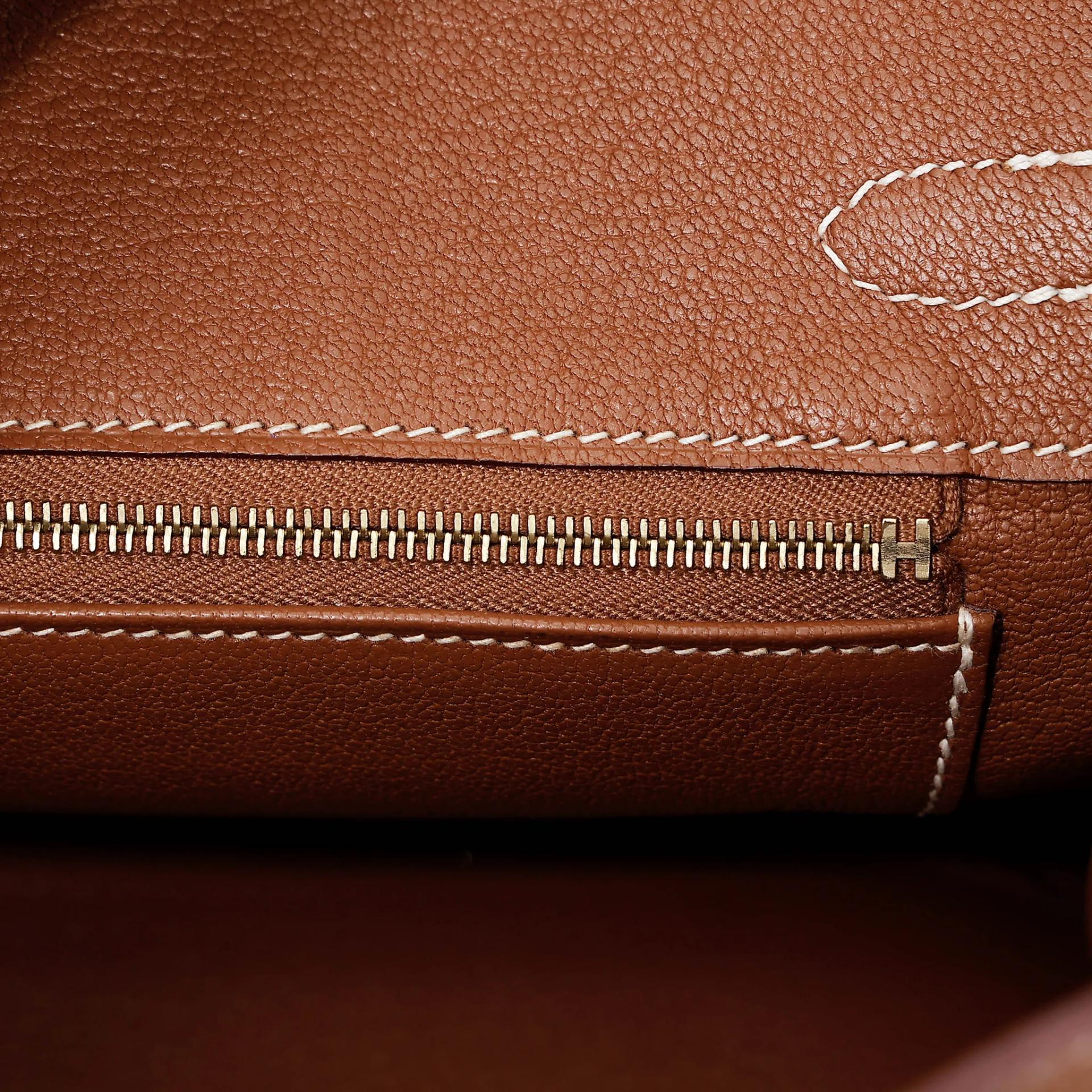 Very Good ( Rank A) HERMÈS Birkin 25 Gold (37) Togo Gold hardware C (2018) - 19