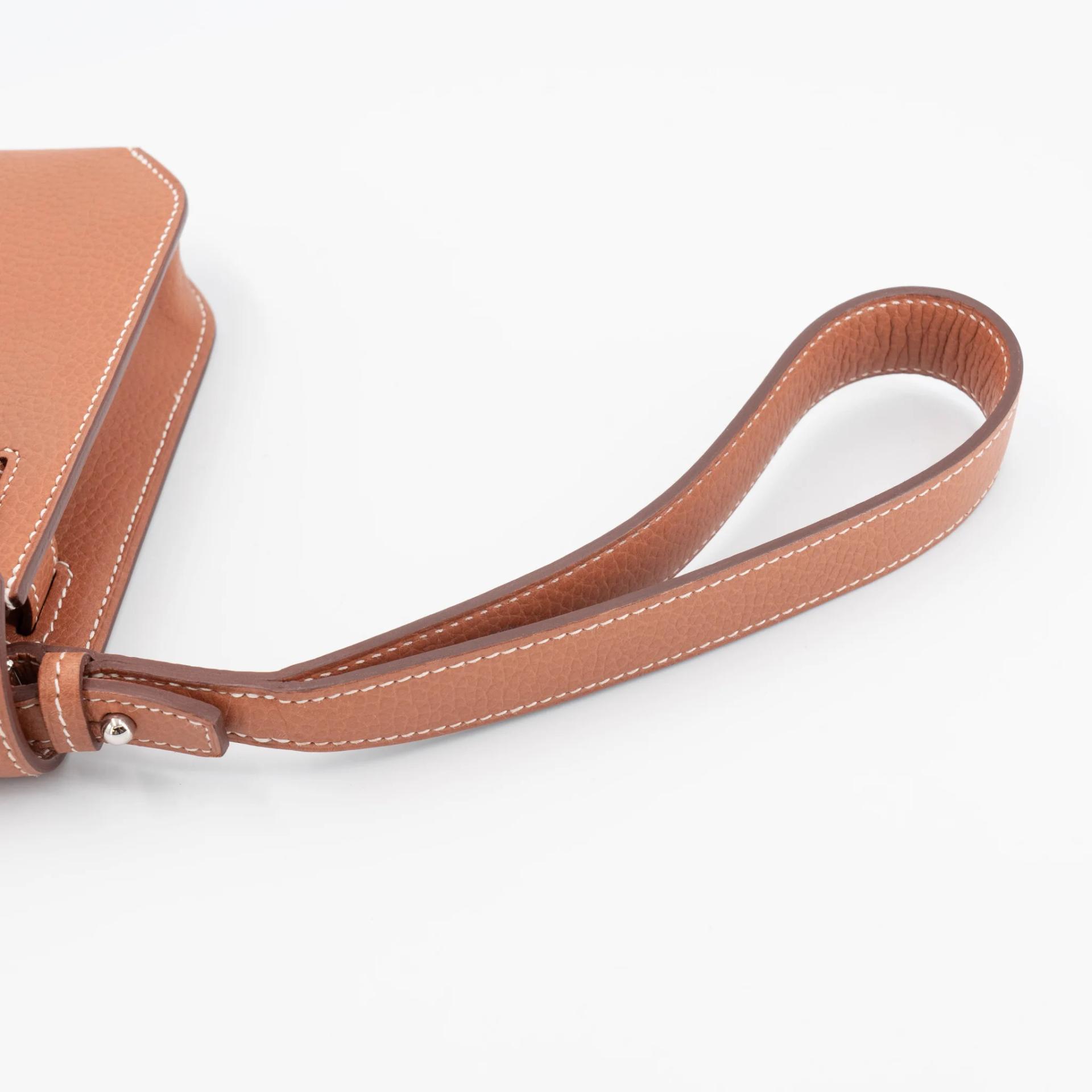 Excellent ( Rank SA ) HERMÈS Kelly depeches 25 Fauve (34) Barenia Faubourg Palladium hardware U (2022) - 20