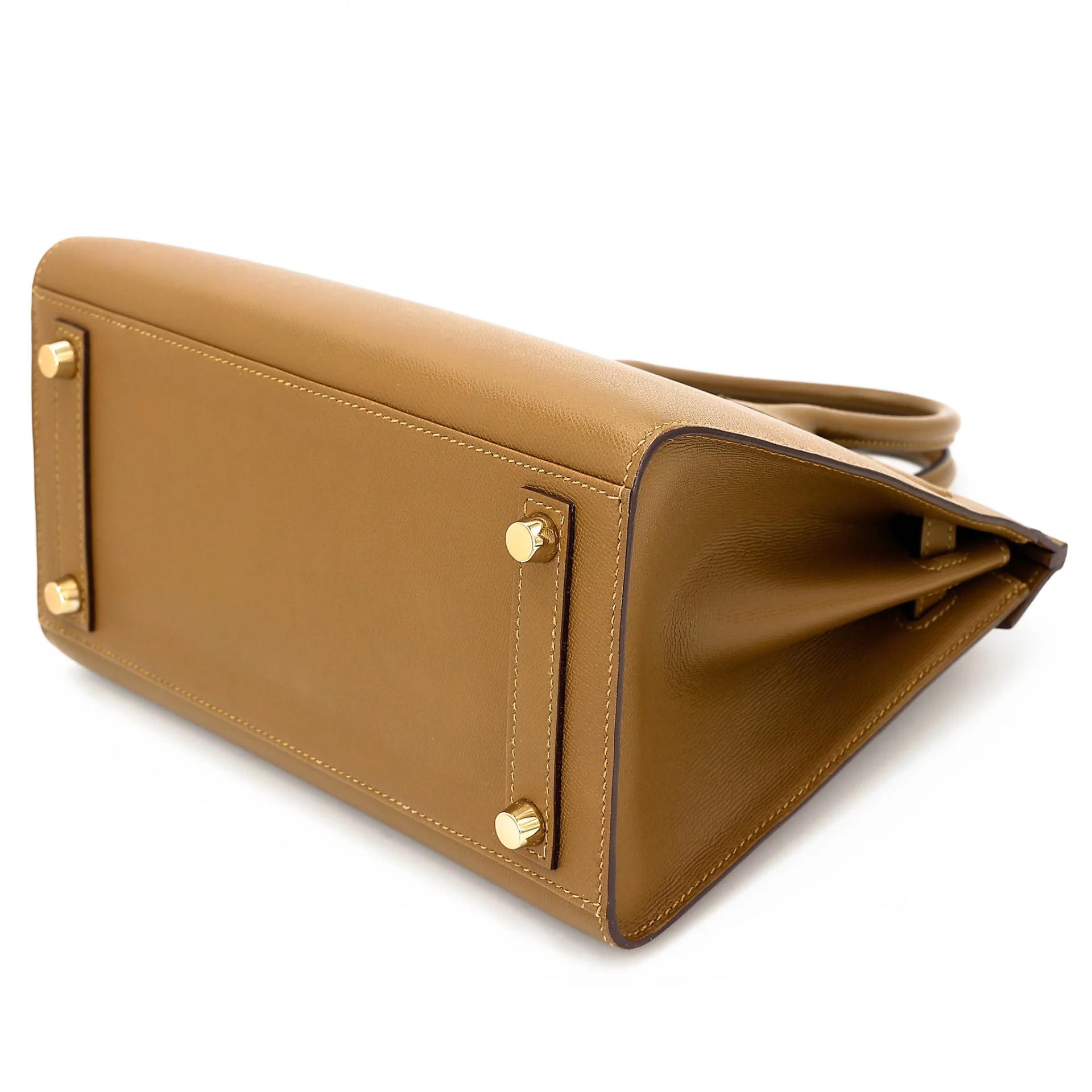Very Good ( Rank A) HERMÈS Birkin 25 Sellier Bronze Dore (U8) Madame Gold hardware Z (2021) - 6