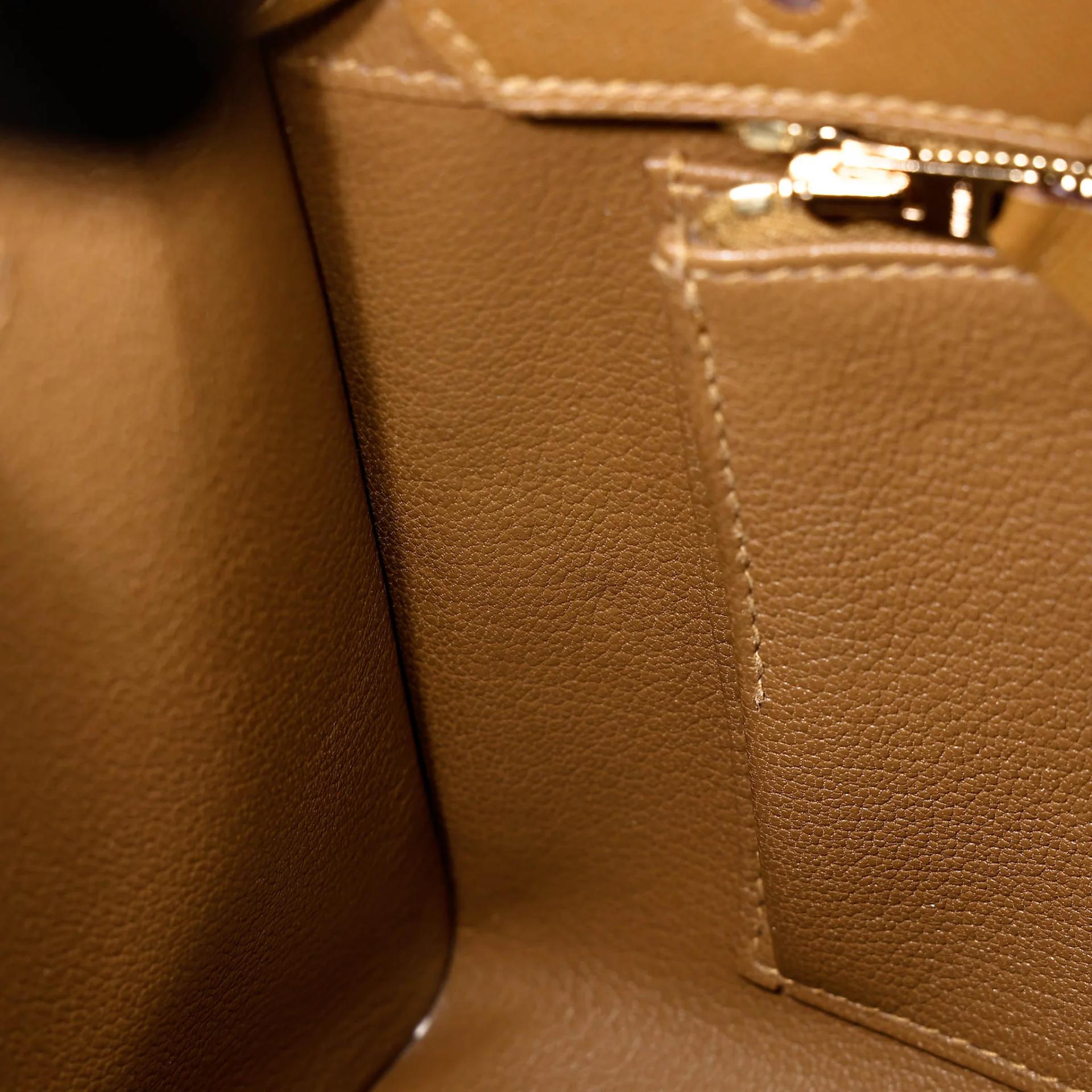 Very Good ( Rank A) HERMÈS Birkin 25 Sellier Bronze Dore (U8) Madame Gold hardware Z (2021) - 26