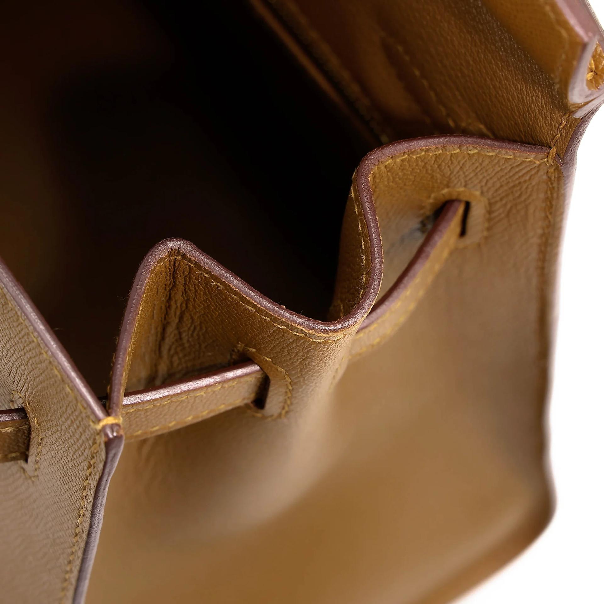 Very Good ( Rank A) HERMÈS Birkin 25 Sellier Bronze Dore (U8) Madame Gold hardware Z (2021) - 22