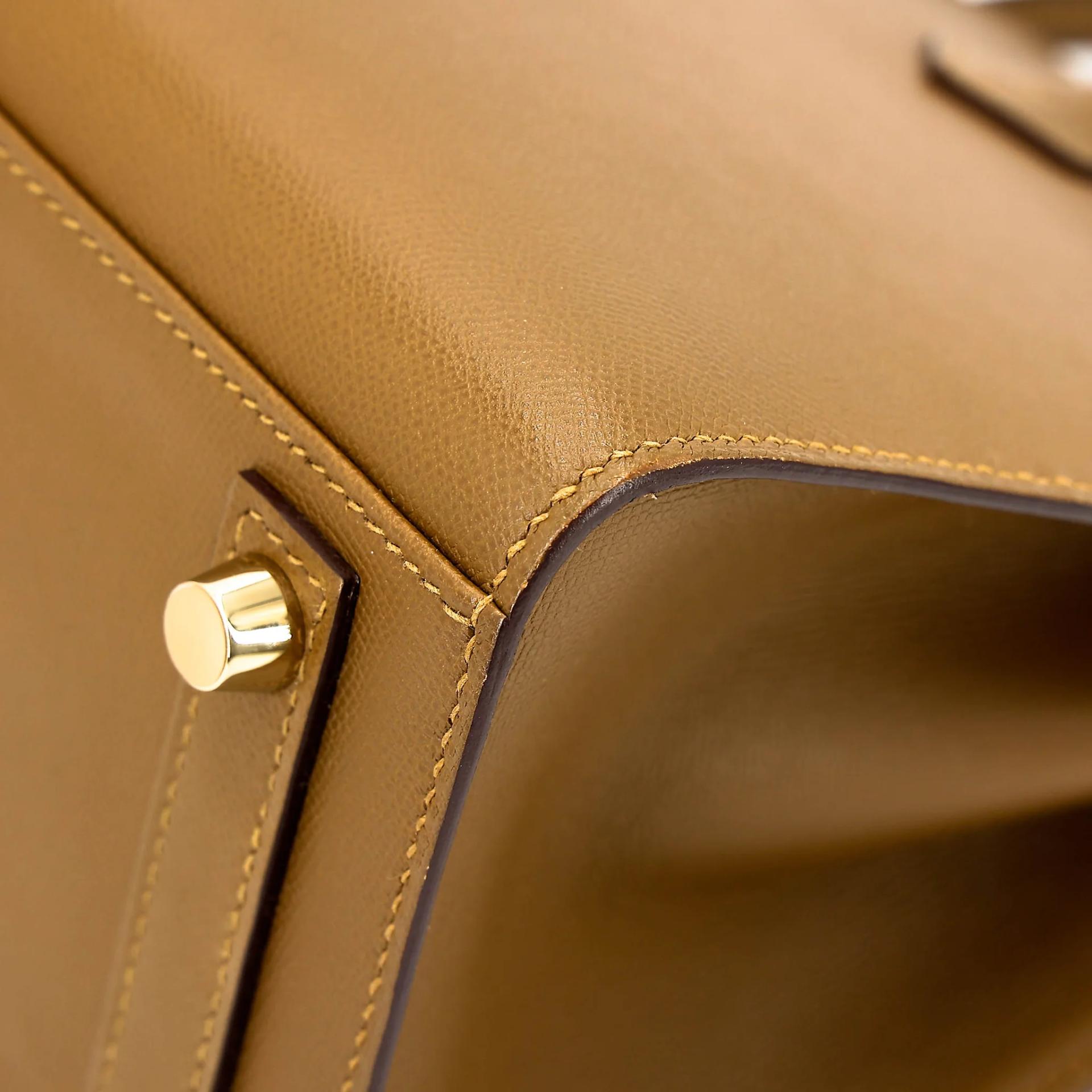 Very Good ( Rank A) HERMÈS Birkin 25 Sellier Bronze Dore (U8) Madame Gold hardware Z (2021) - 10