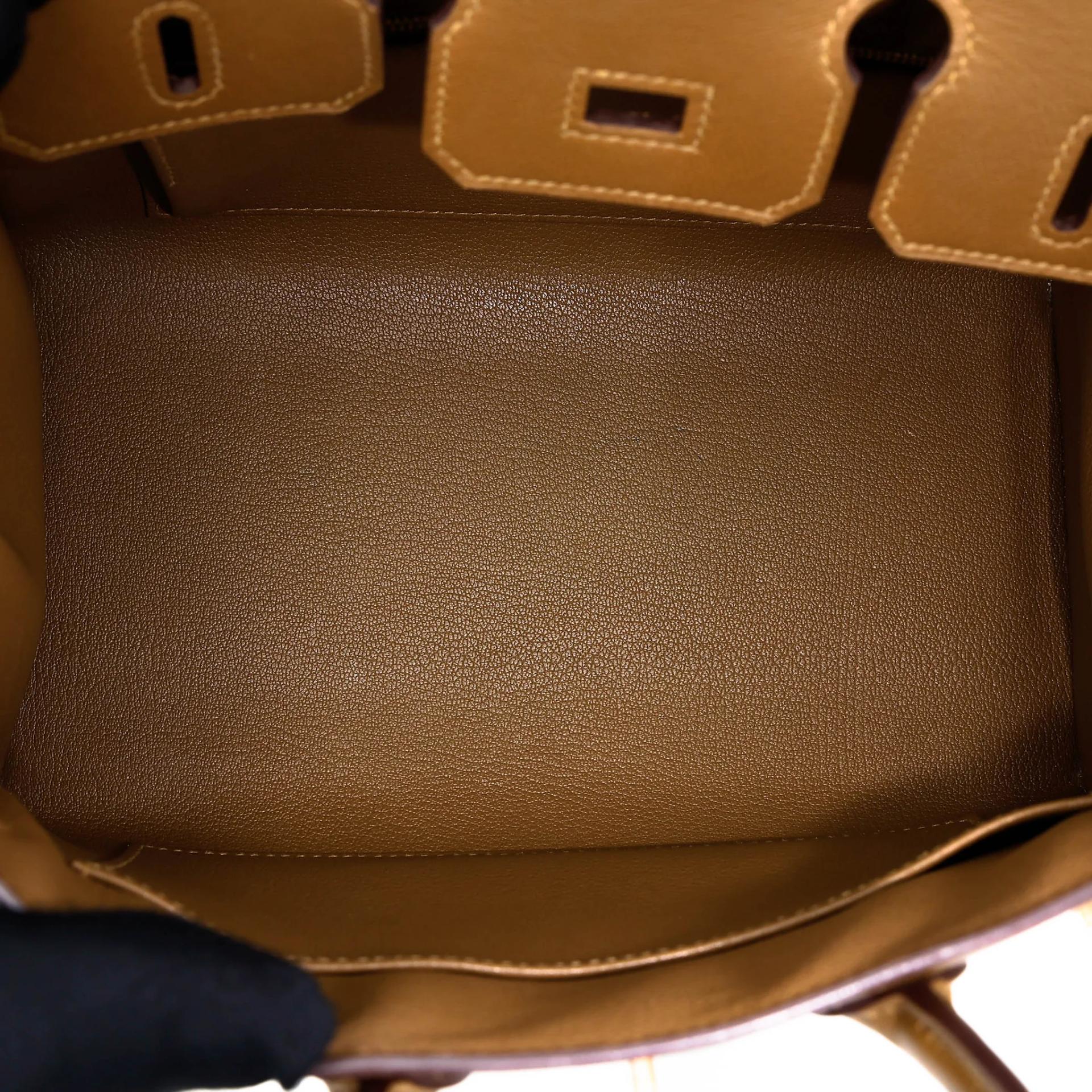 Very Good ( Rank A) HERMÈS Birkin 25 Sellier Bronze Dore (U8) Madame Gold hardware Z (2021) - 24