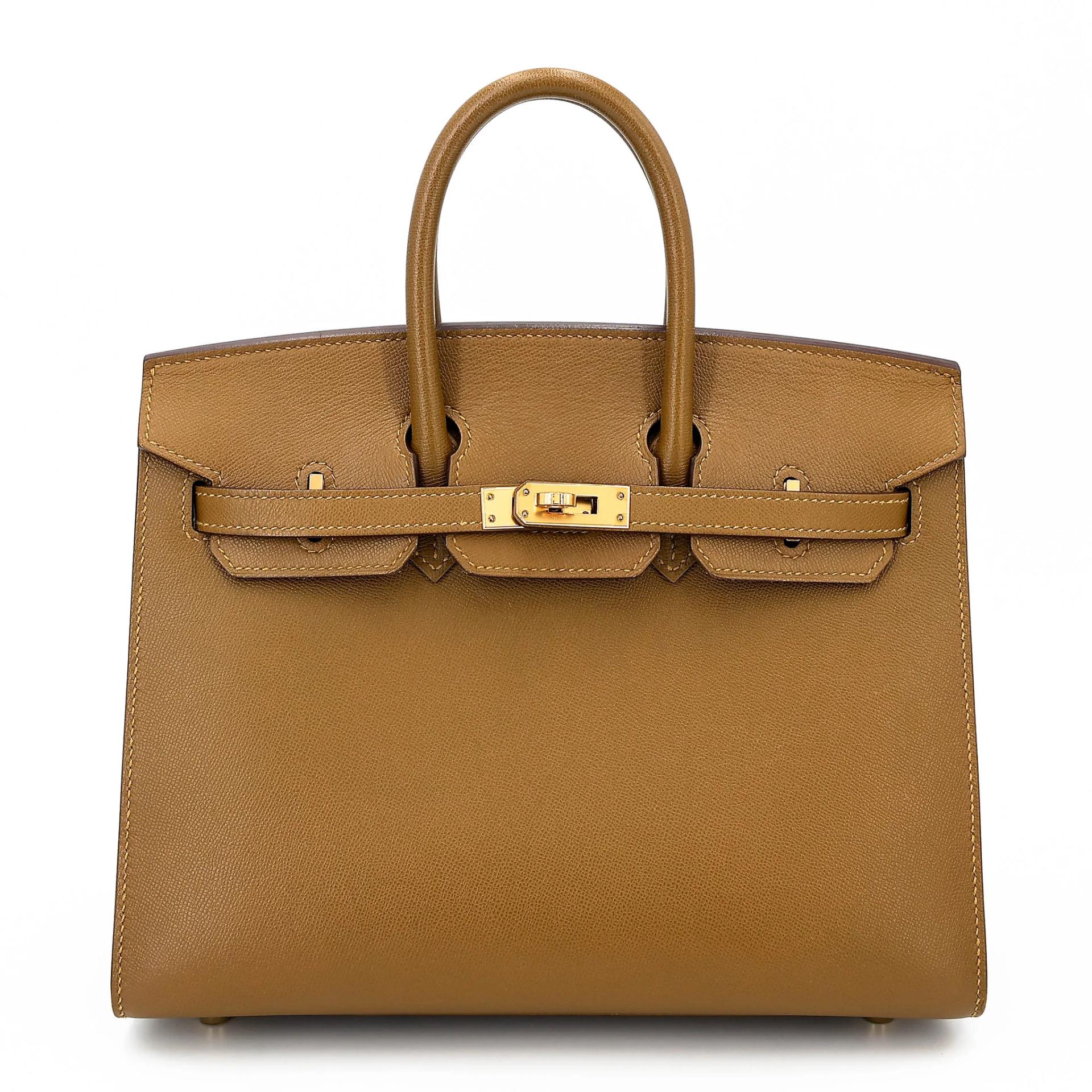 Very Good ( Rank A) HERMÈS Birkin 25 Sellier Bronze Dore (U8) Madame Gold hardware Z (2021) - 1