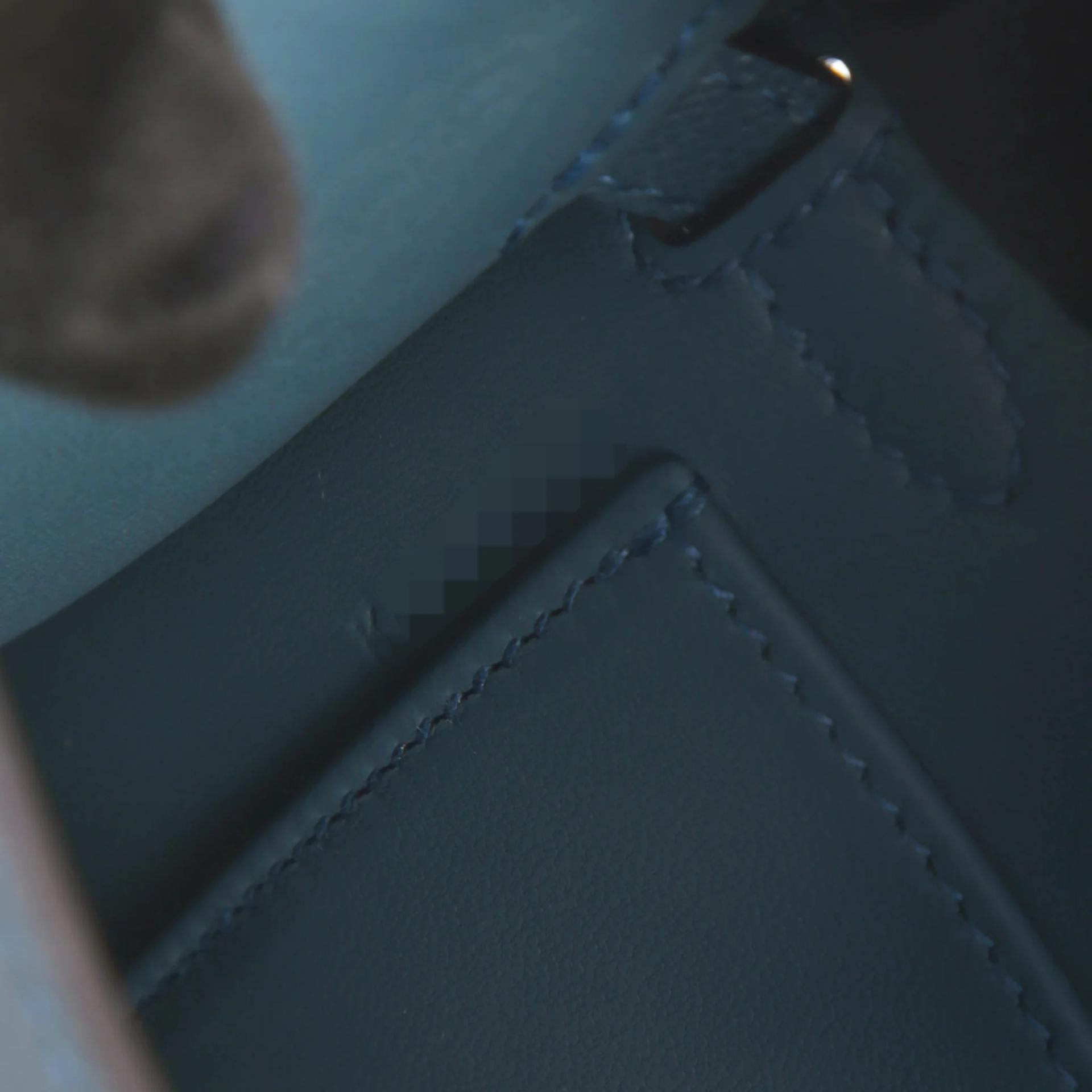 Excellent ( Rank SA ) HERMÈS Mini Kelly II Bleu Tempete (N7) Madame Palladium hardware K (2025) - 14
