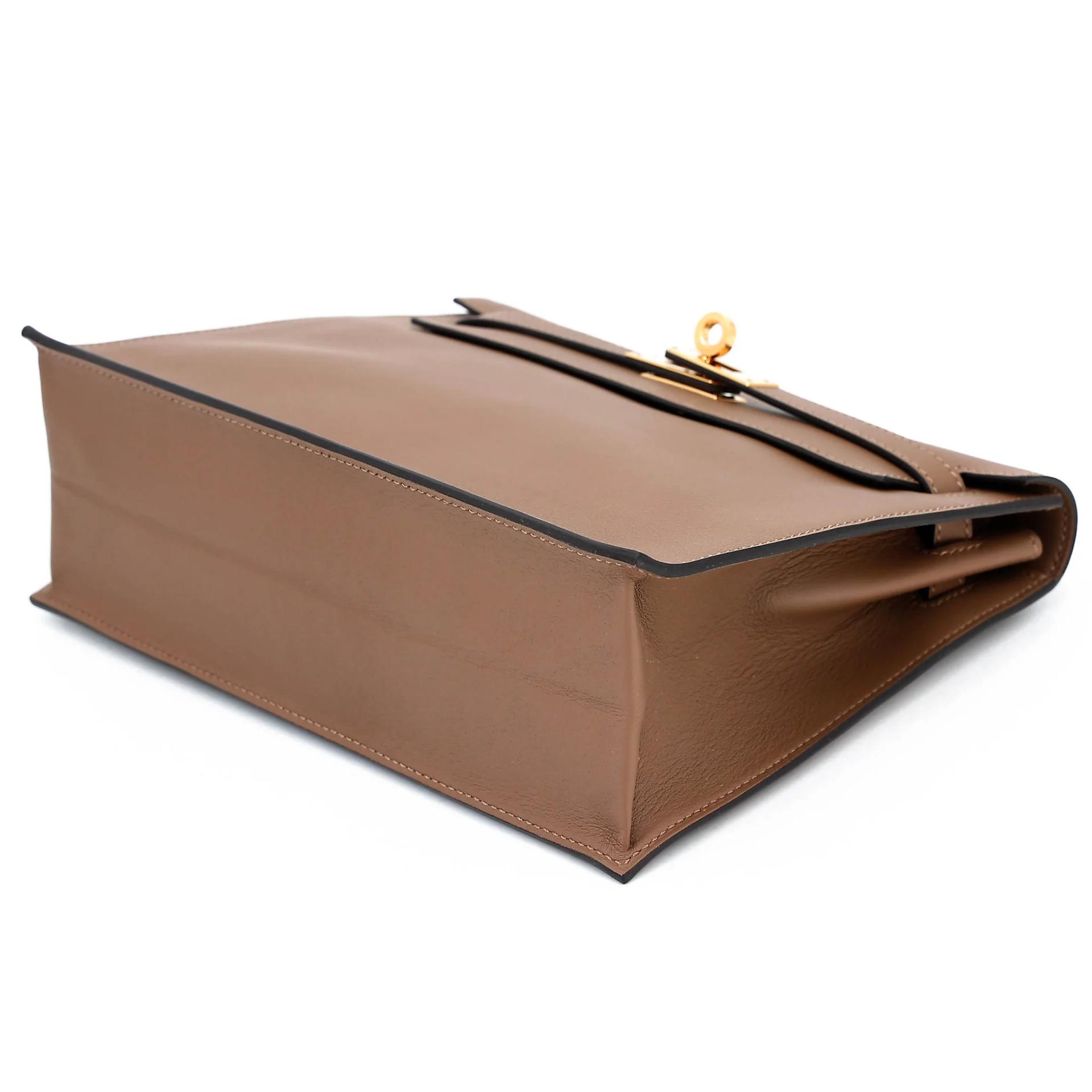 Unused ( Rank NS ) HERMÈS Kelly Danse Beige de Weimar (D0) Swift Gold hardware U (2022) - 3