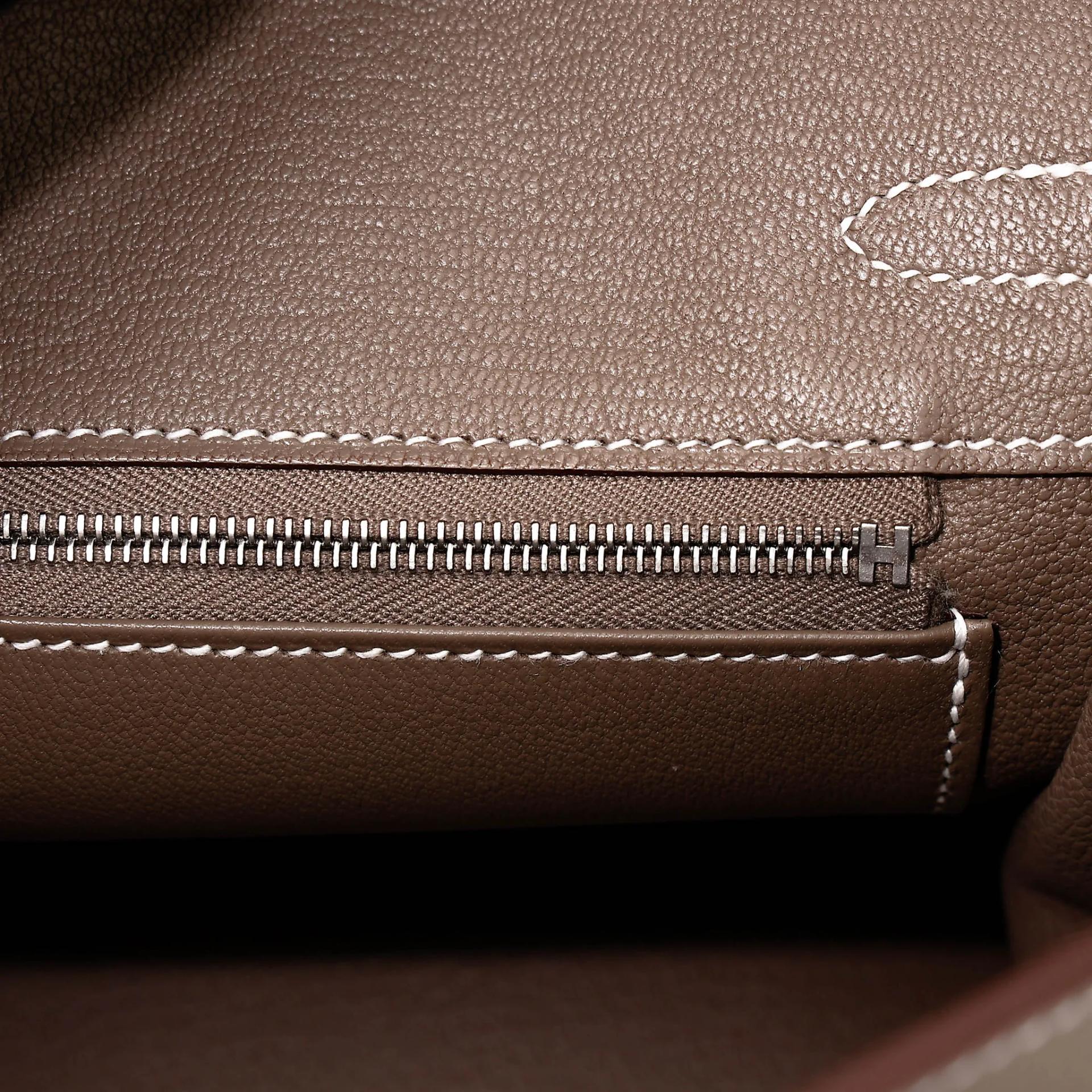 Brand New ( Rank N ) HERMÈS Birkin 25 Etoupe (18) Togo Palladium hardware G (2026) - 11
