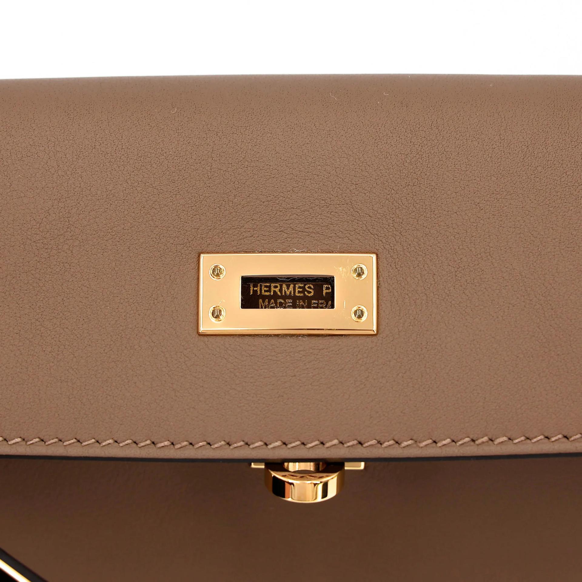 Unused ( Rank NS ) HERMÈS Kelly Danse Beige de Weimar (D0) Swift Gold hardware U (2022) - 10