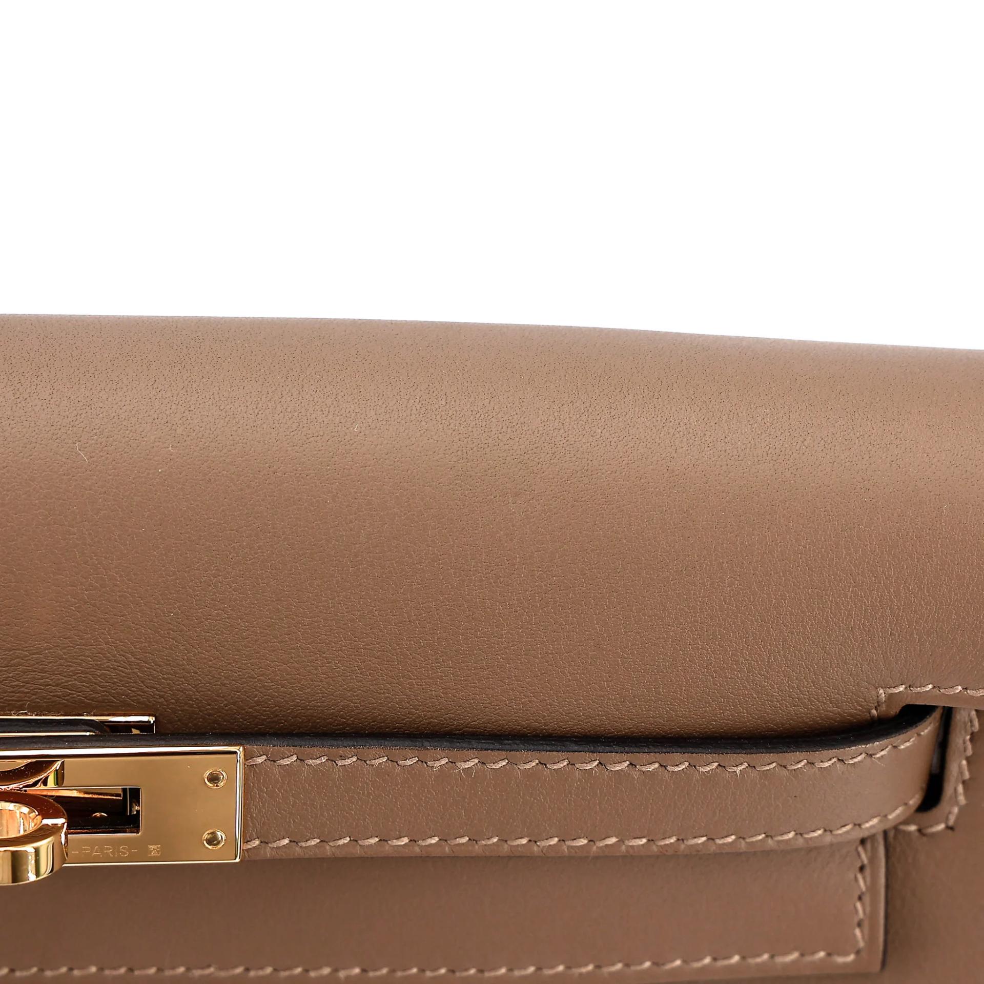 Unused ( Rank NS ) HERMÈS Kelly Danse Beige de Weimar (D0) Swift Gold hardware U (2022) - 7