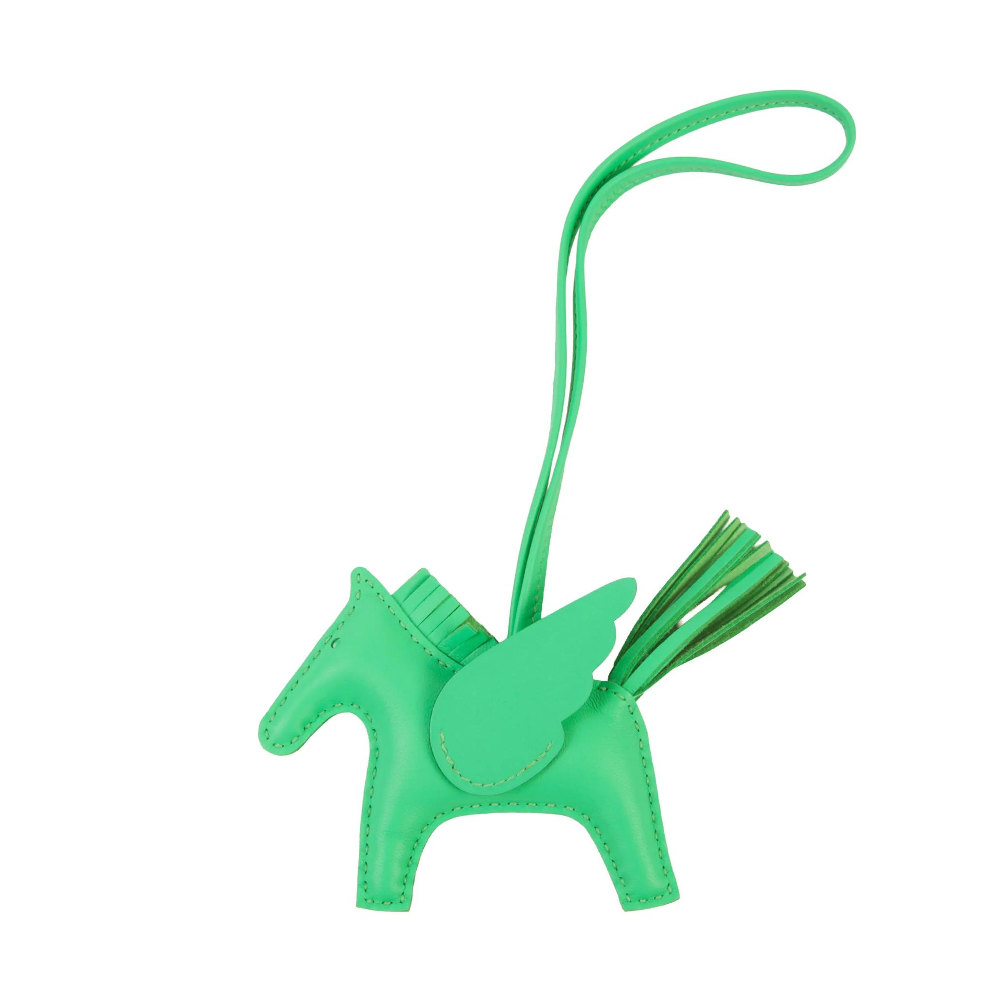 Very Good ( Rank A) HERMÈS Rodeo Pegase PM Vert Comics (0Z) Agneau B (2023) - 1