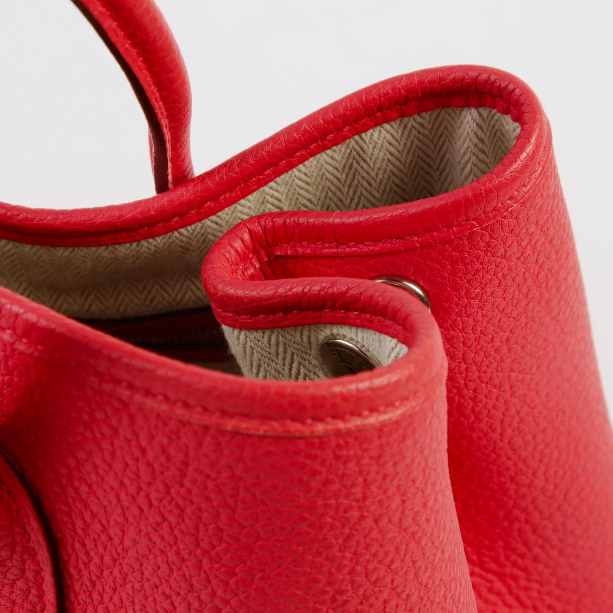 Very Good ( Rank A) HERMÈS Garden Party TPM Bougainvillea (A5) Negonda Palladium hardware T (2015) - 9