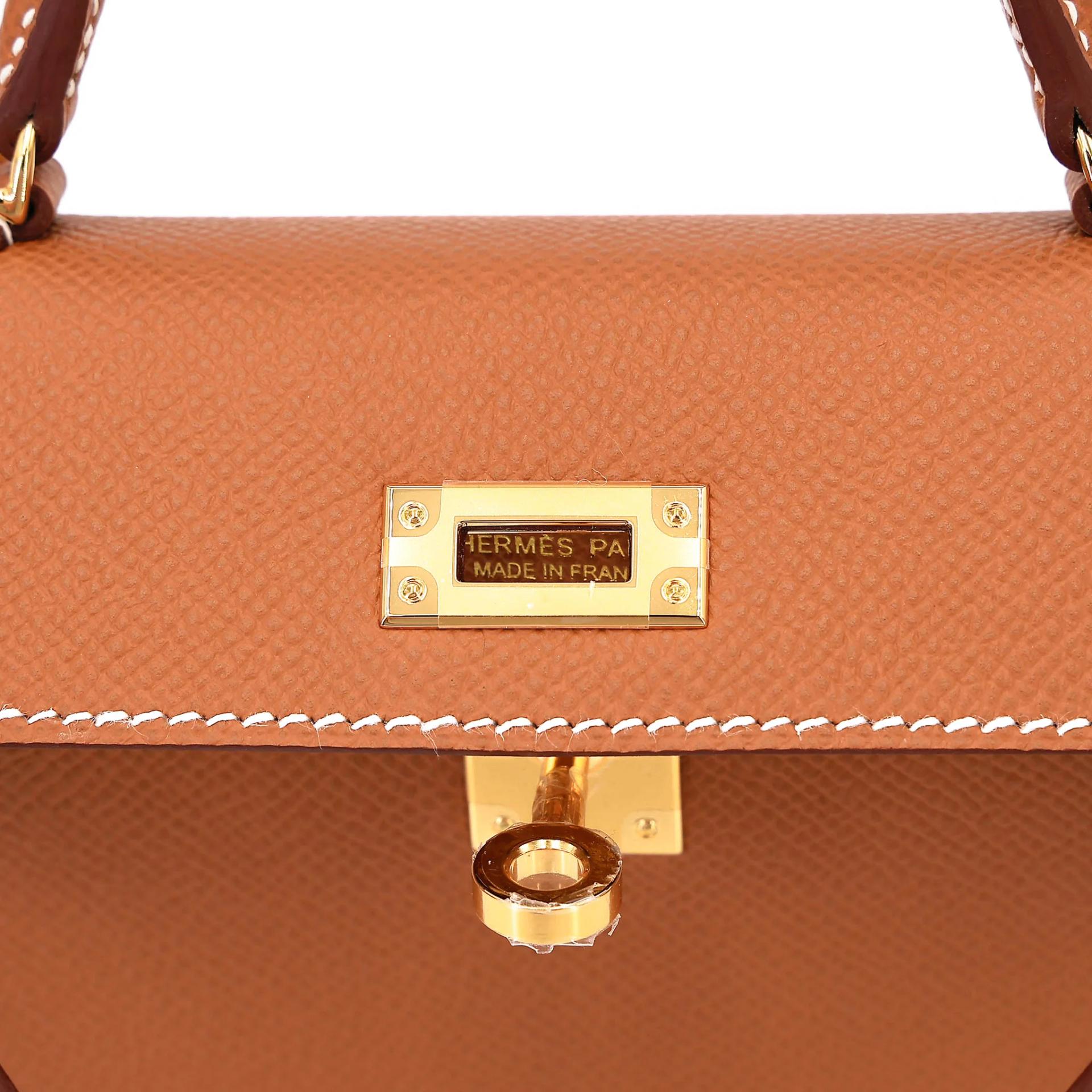 Brand New ( Rank N ) HERMÈS Mini Kelly II Gold (37) Epsom Gold hardware G (2026) - 10