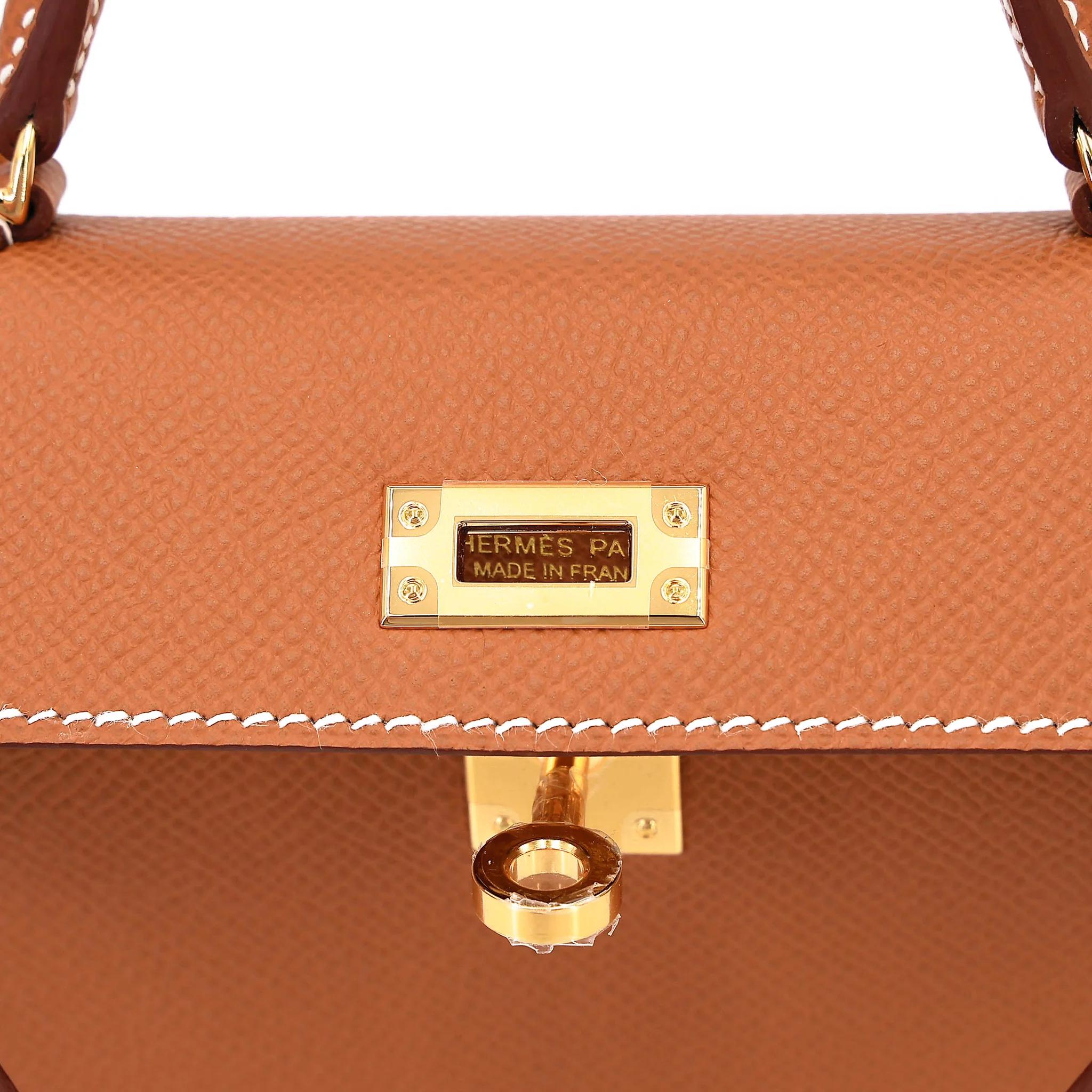 Brand New ( Rank N ) HERMÈS Mini Kelly II Gold (37) Epsom Gold hardware G (2026) - 10