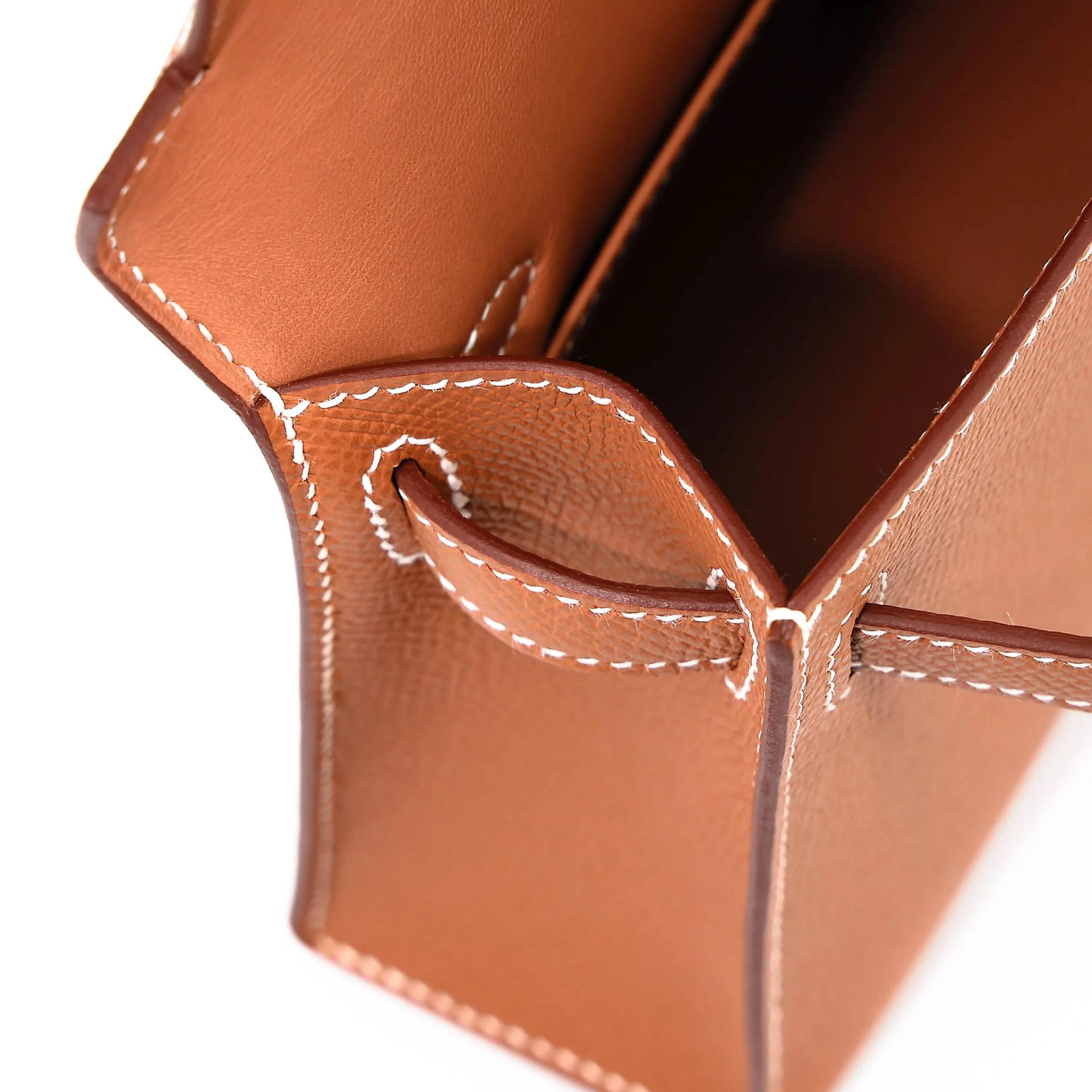 Brand New ( Rank N ) HERMÈS Mini Kelly II Gold (37) Epsom Gold hardware G (2026) - 16